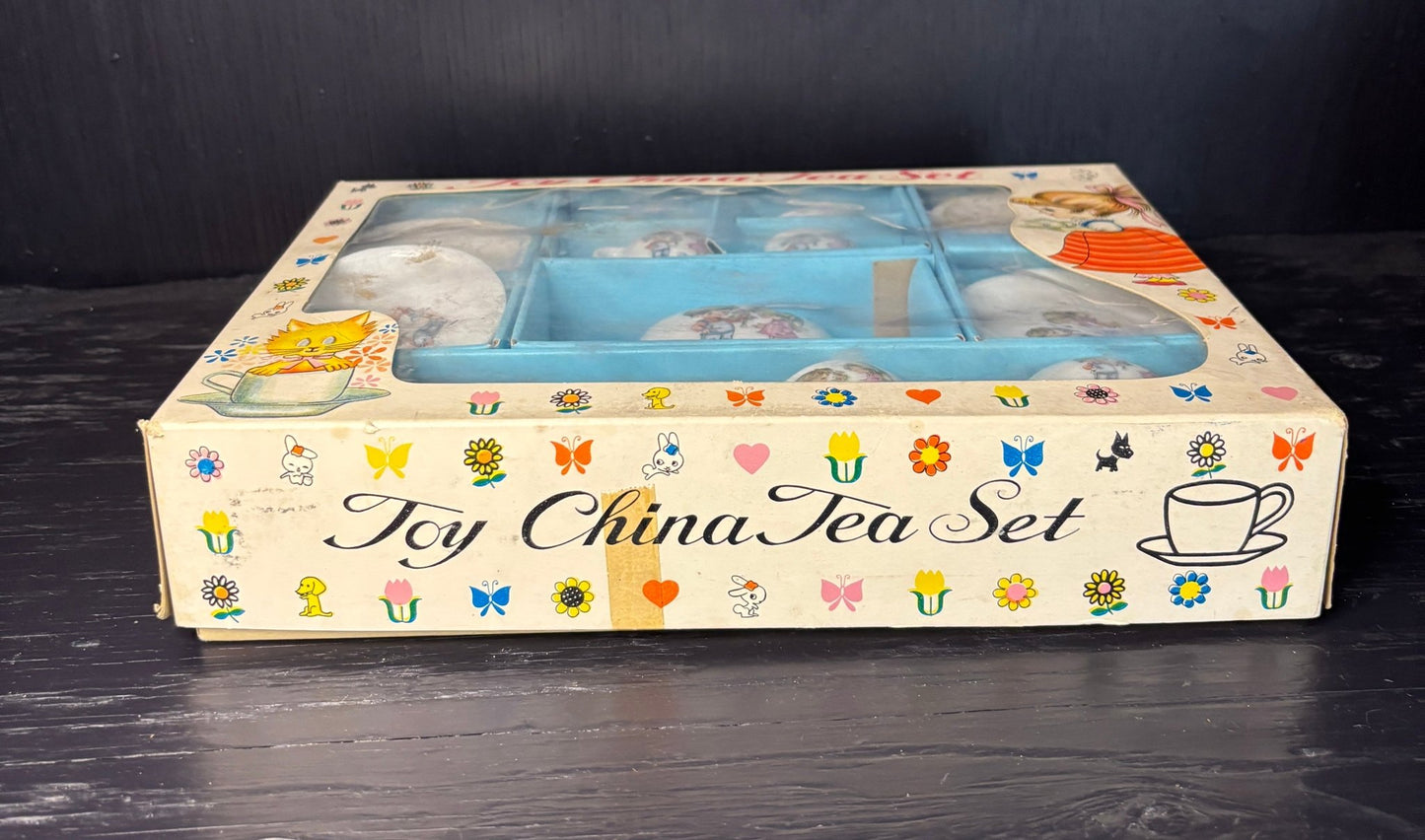 Retro 1960s Made in Japan Toy China Tea Set