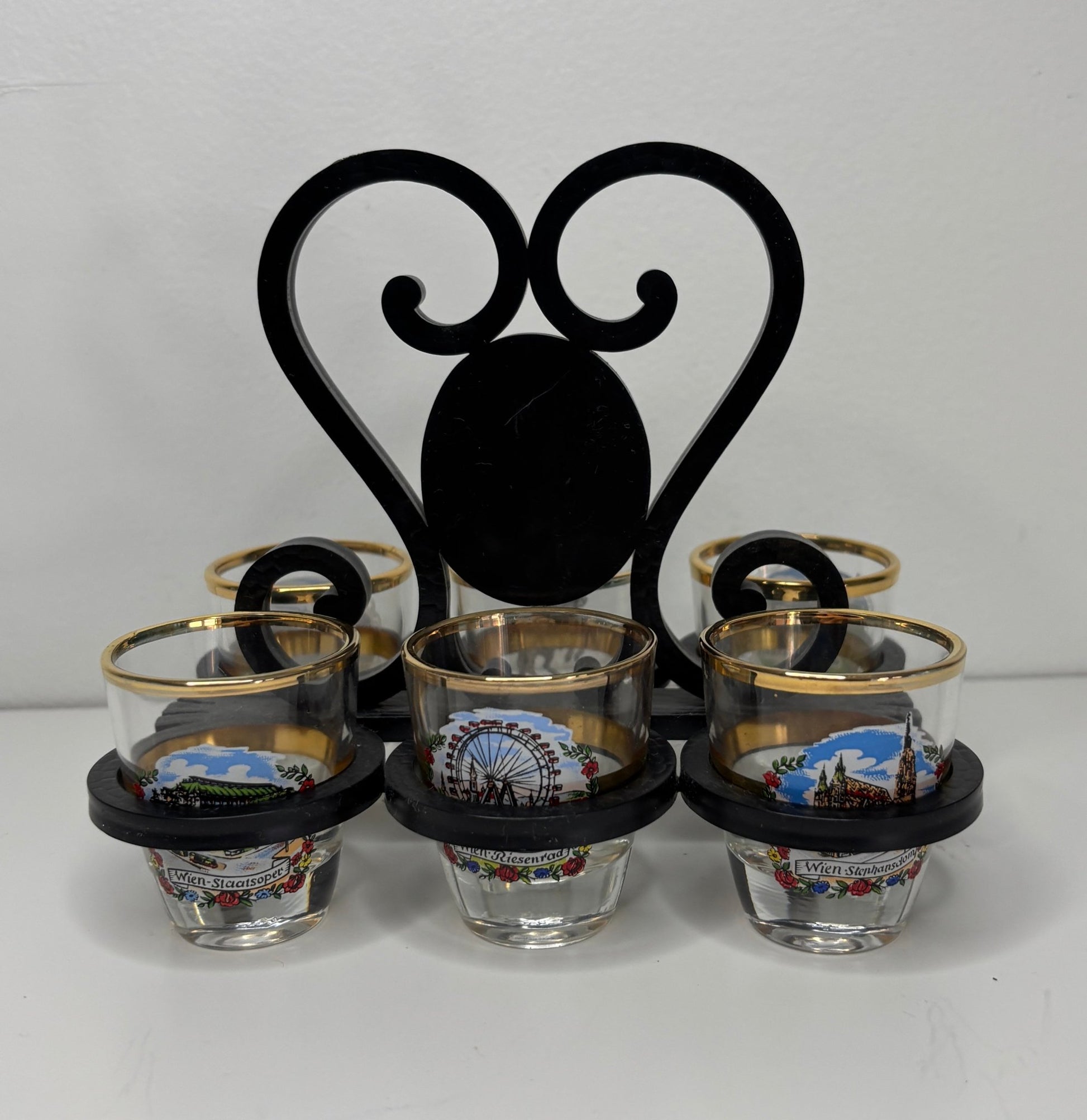 Wien Shot Glasses and Carrier