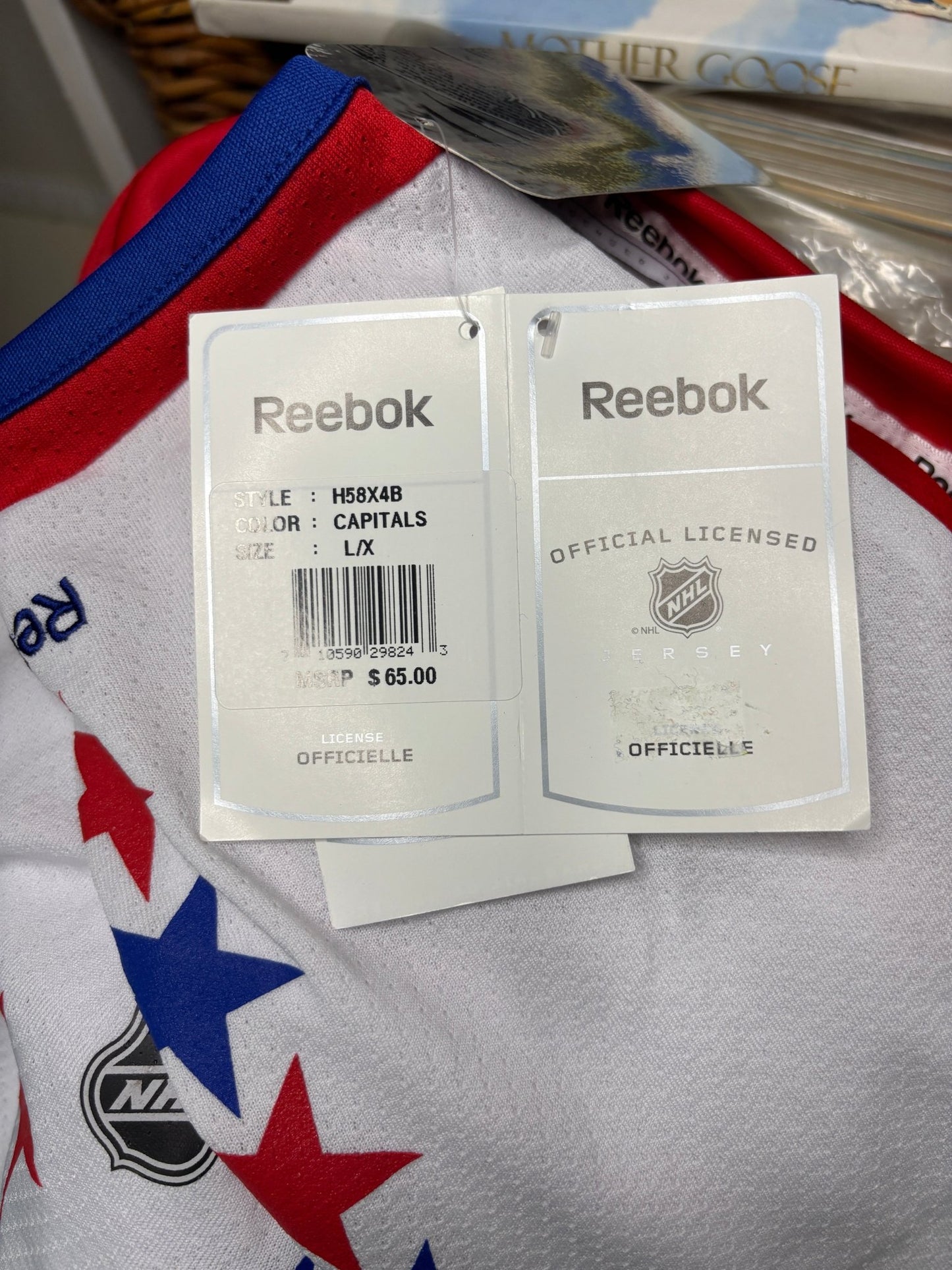 Retro Washington Capitals Youth Jersey L/XL