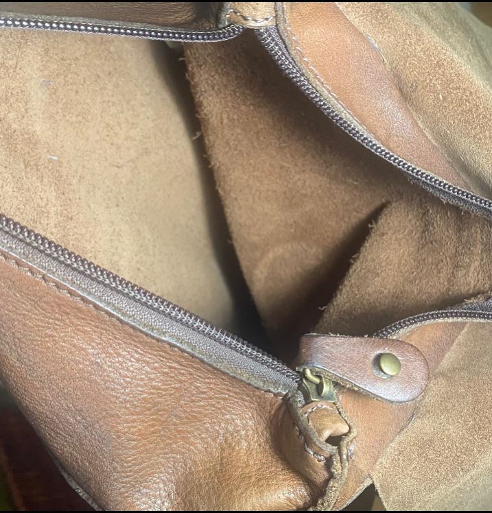 Roots Brown Leather Backpack