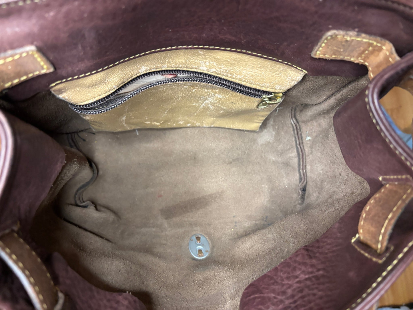 Roots Brown Leather Convertible Purse