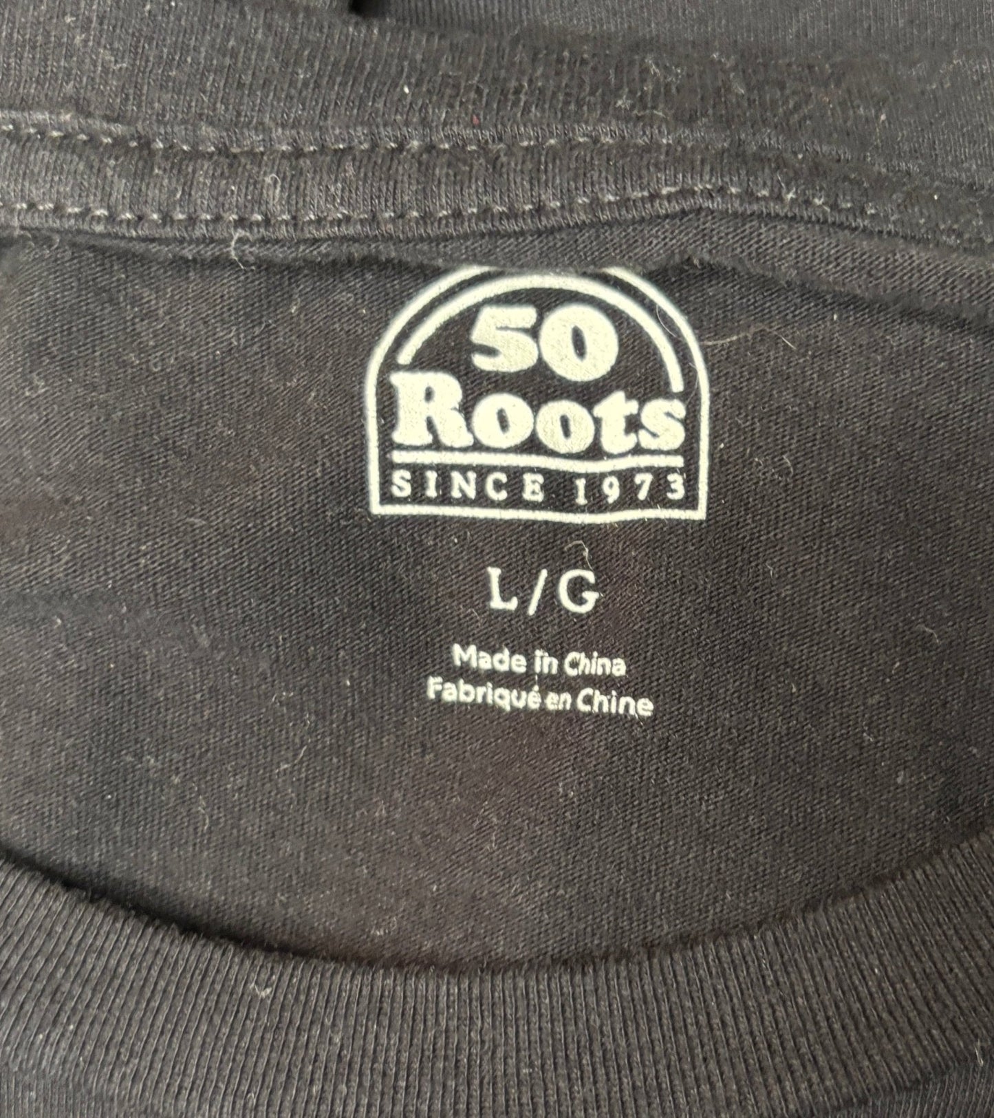 Roots Canada 50 Year Anniversary T Shirt Adult L