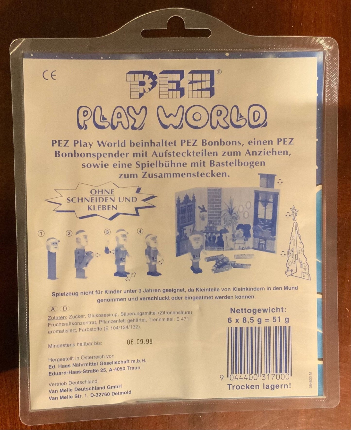 Santa Claus Pez Play World Bastel Set Pez Dispenser