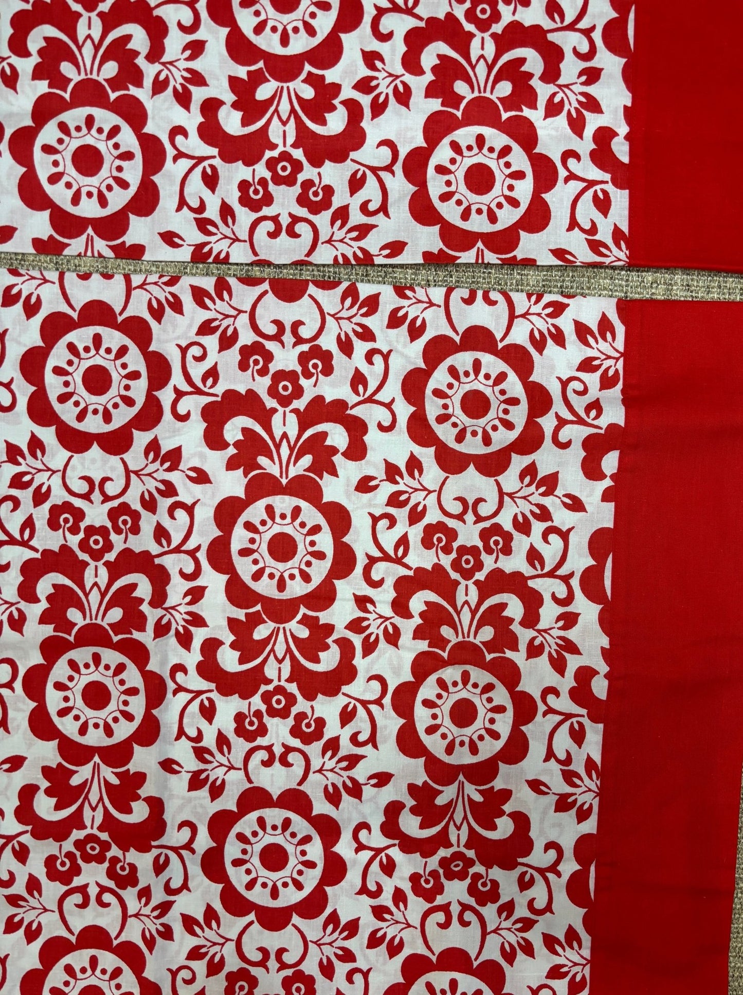 Red Paisley Pillowcases