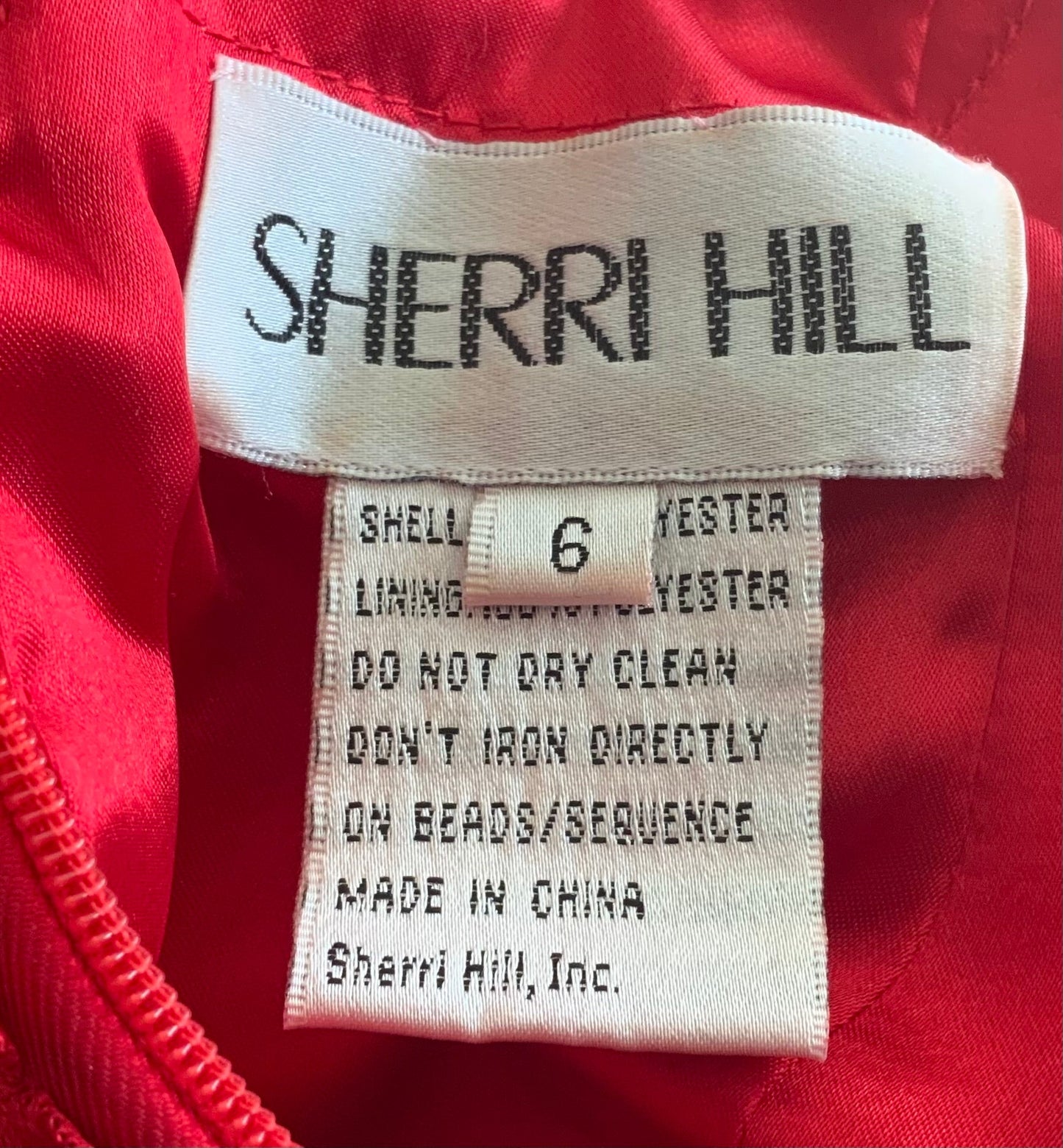 Sherri Hill Full Length Red Formal Dress