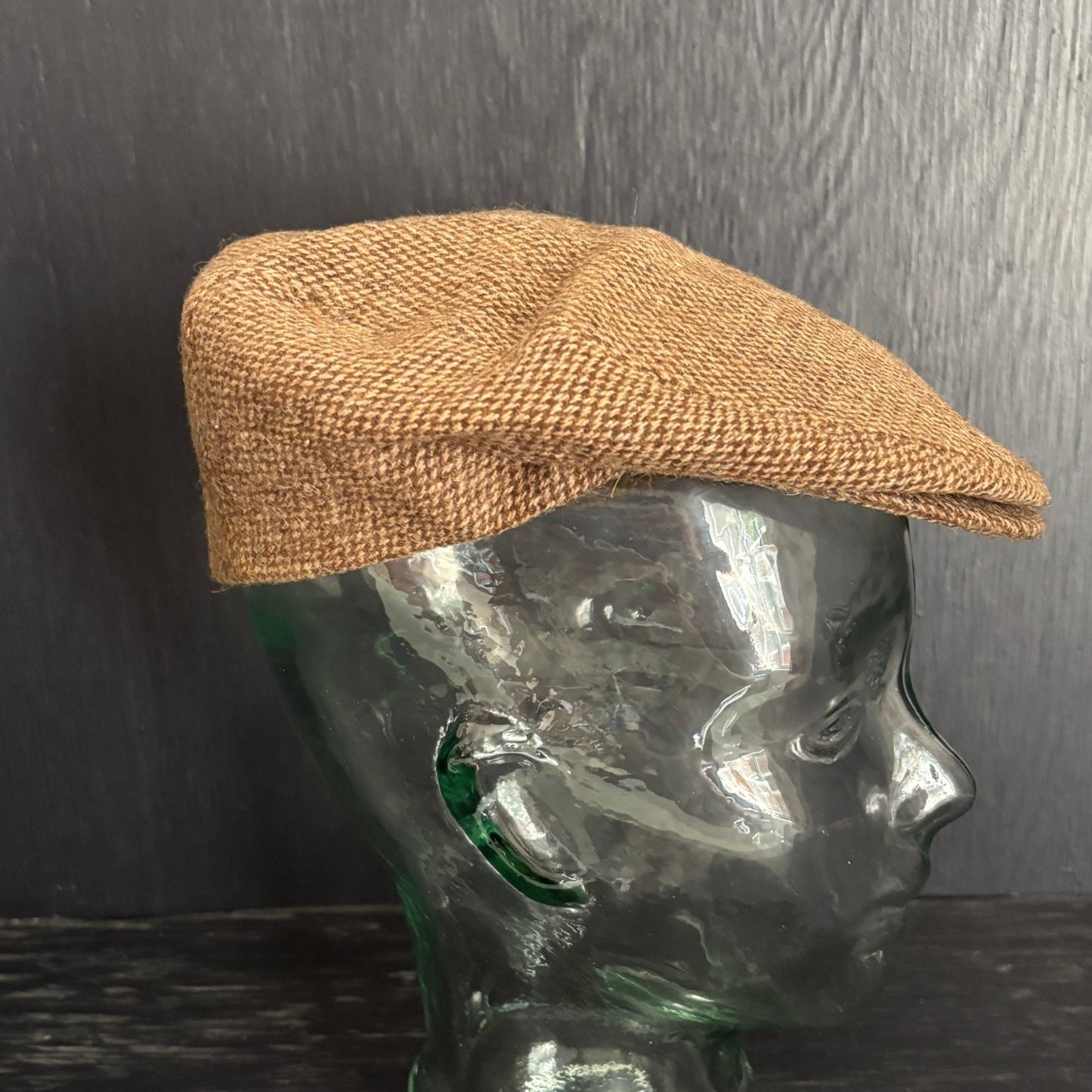 Sir Edwards Gaetano Arcarese Brown Tweed Vintage Newsboy Hat