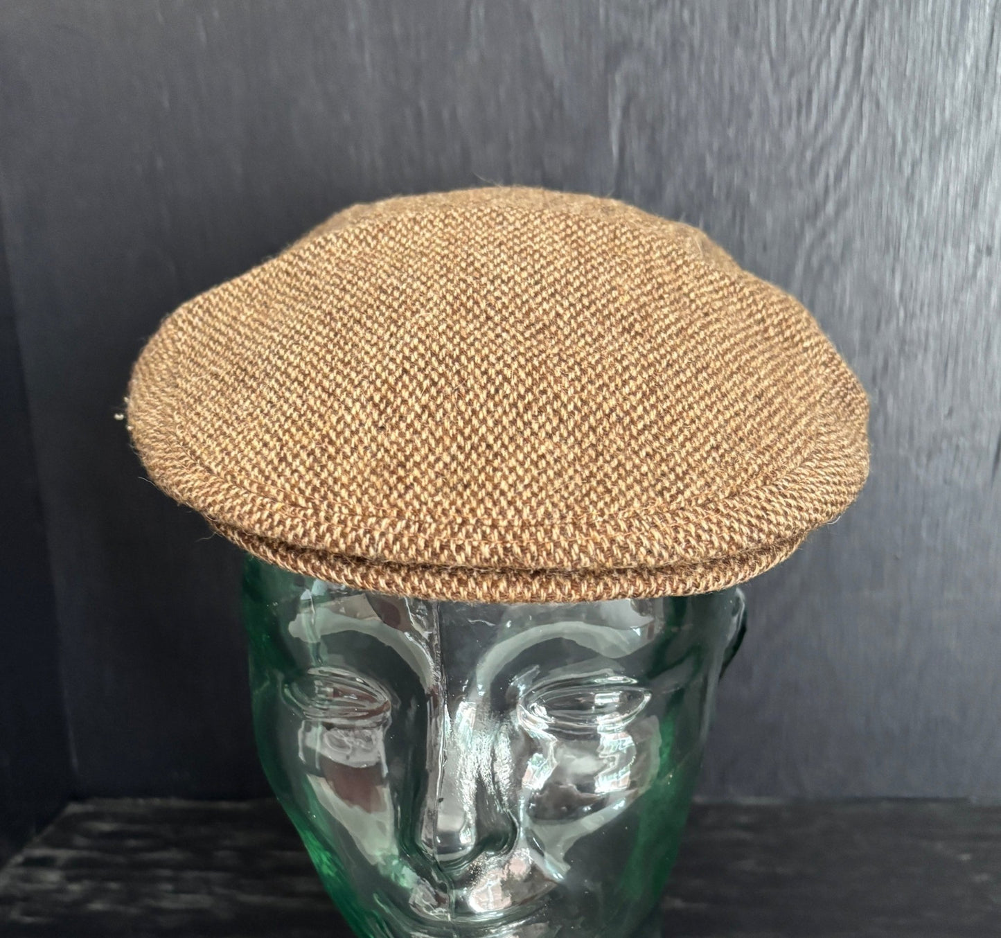 Sir Edwards Gaetano Arcarese Brown Tweed Vintage Newsboy Hat