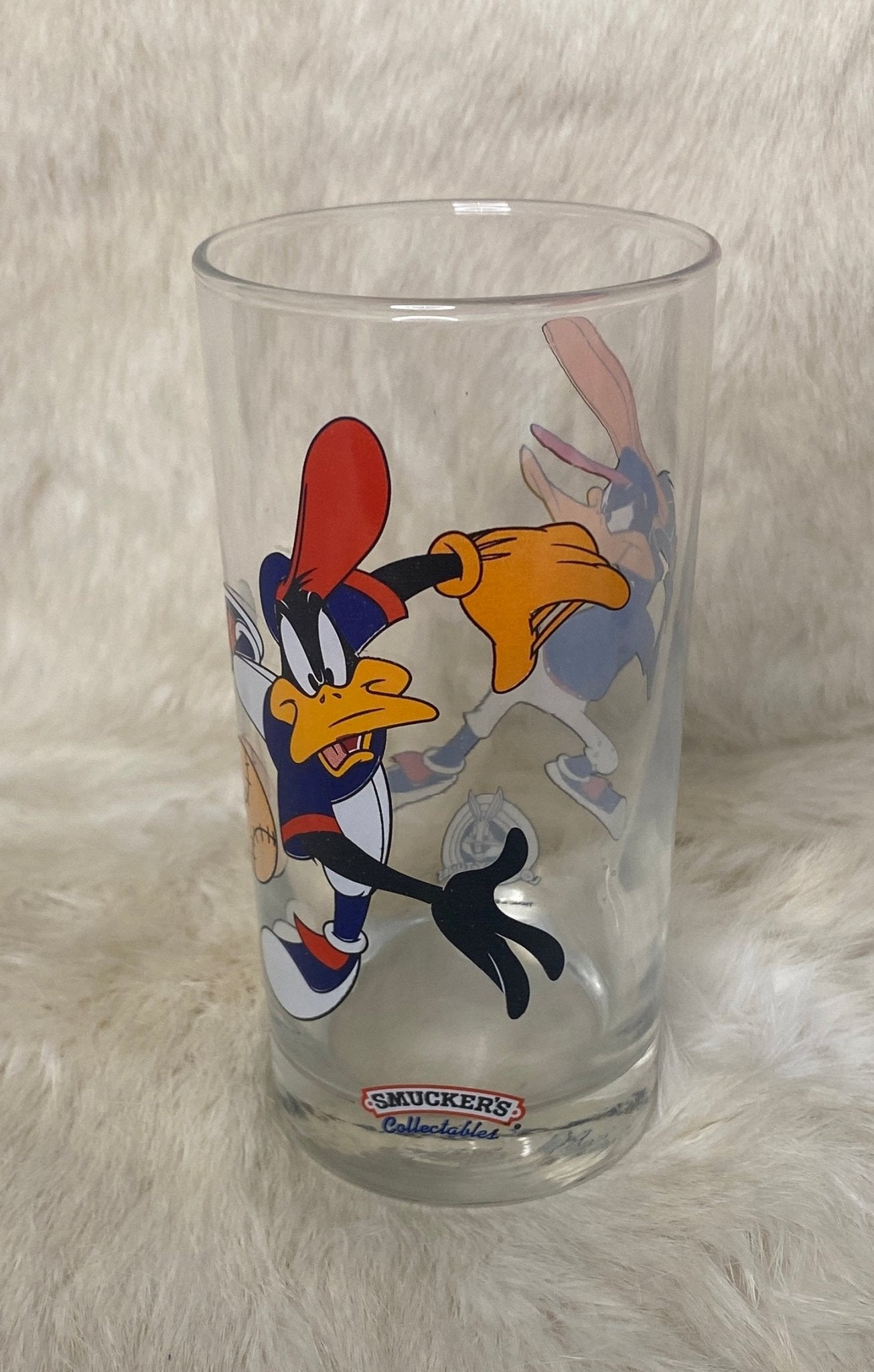 Smuckers Looney Tunes Daffy Duck Baseball Glass Tumbler