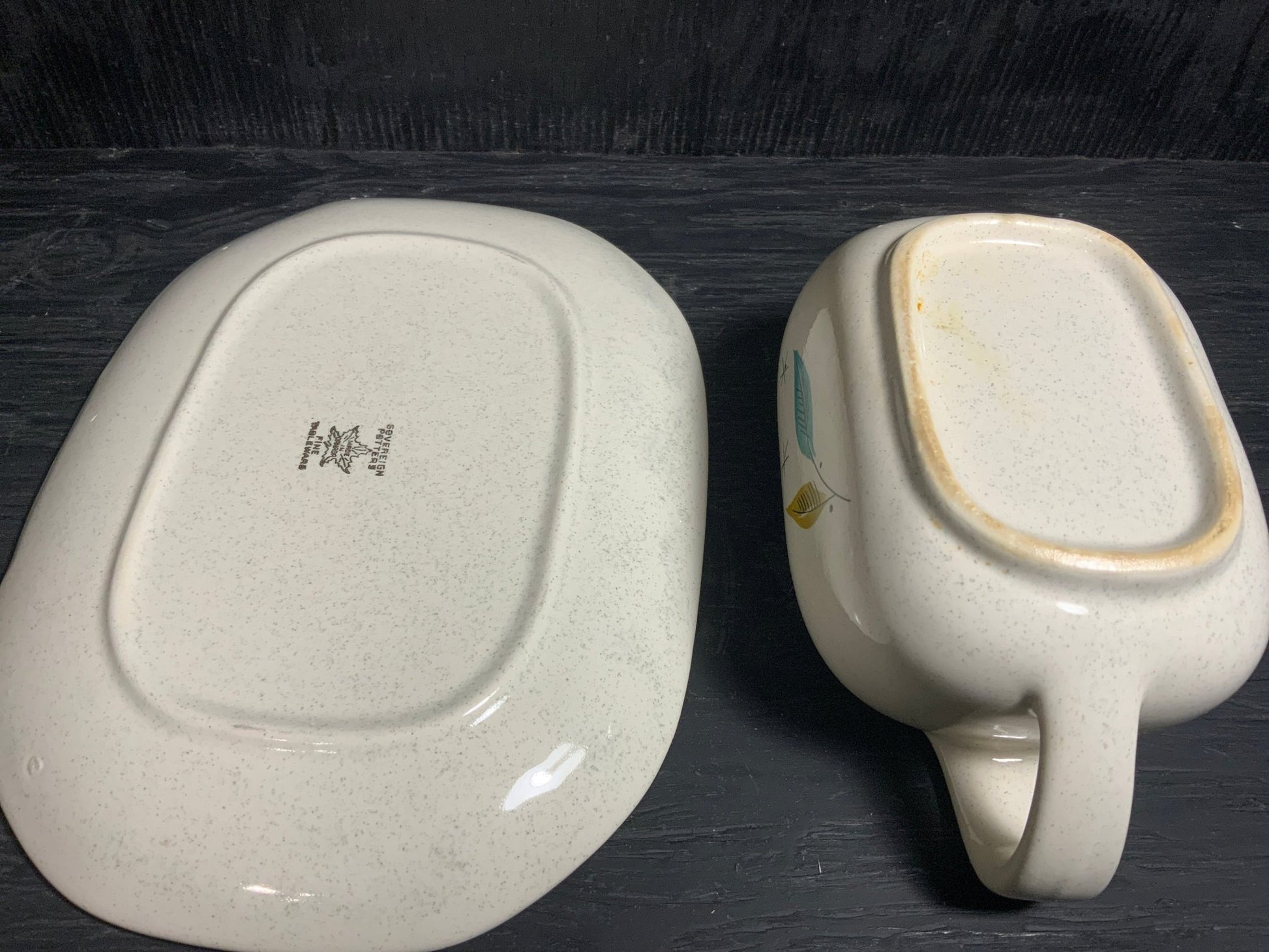 Sovereign Potters Atomic Vogue Gravy Boat and Saucer