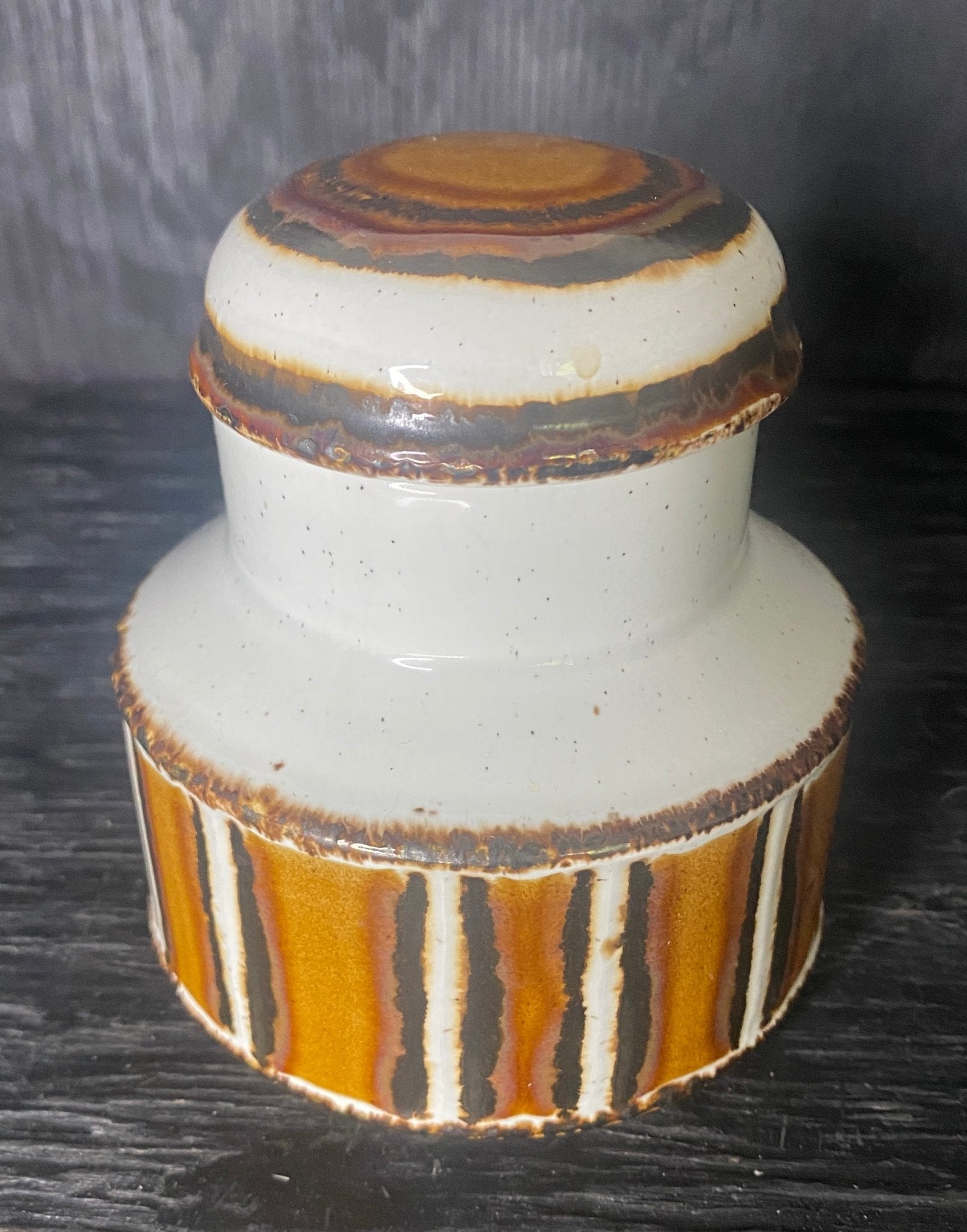 Stonehenge Midwinter Earth Sugar Bowl with lid