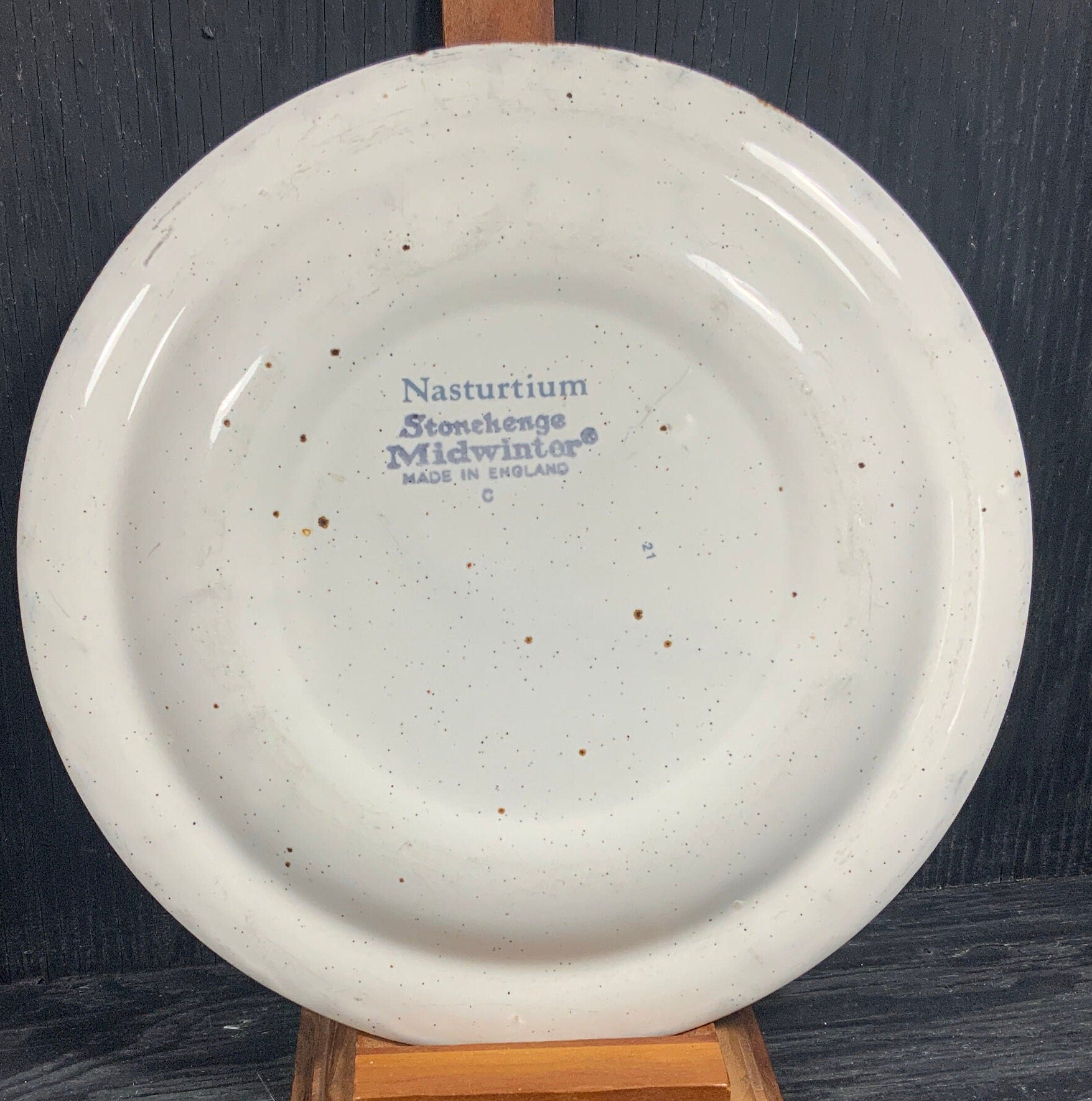 Stonehenge Nasturtium Bread and Butter Plates