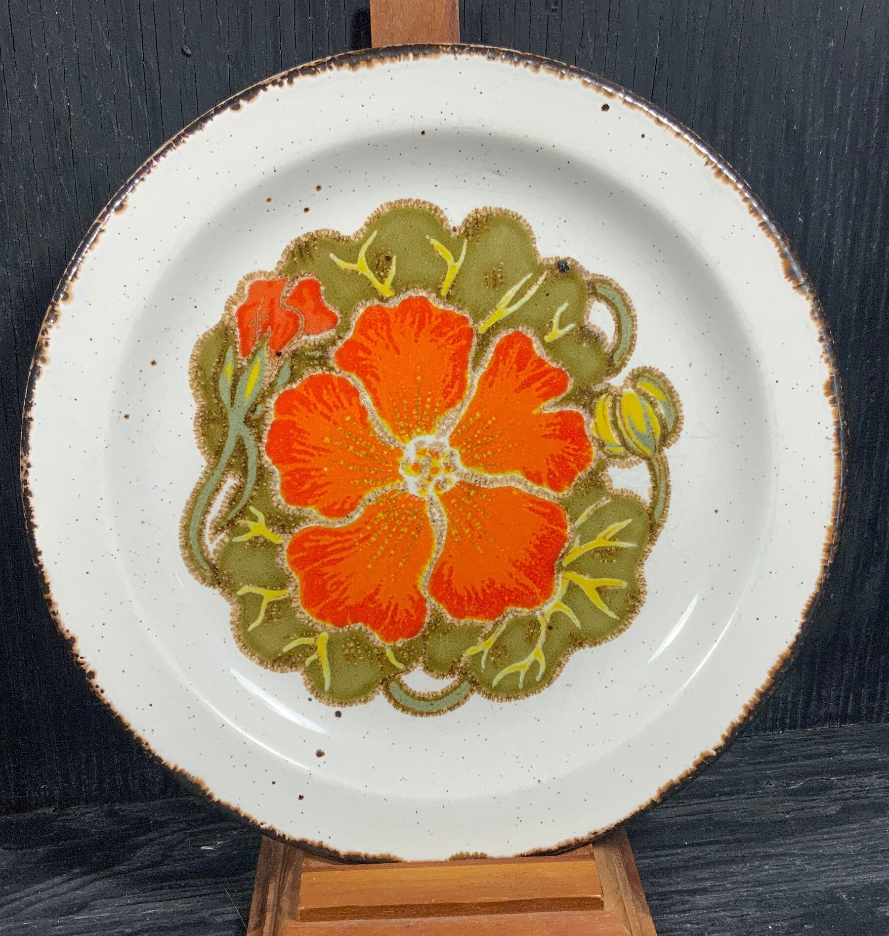 Stonehenge Nasturtium Bread and Butter Plates