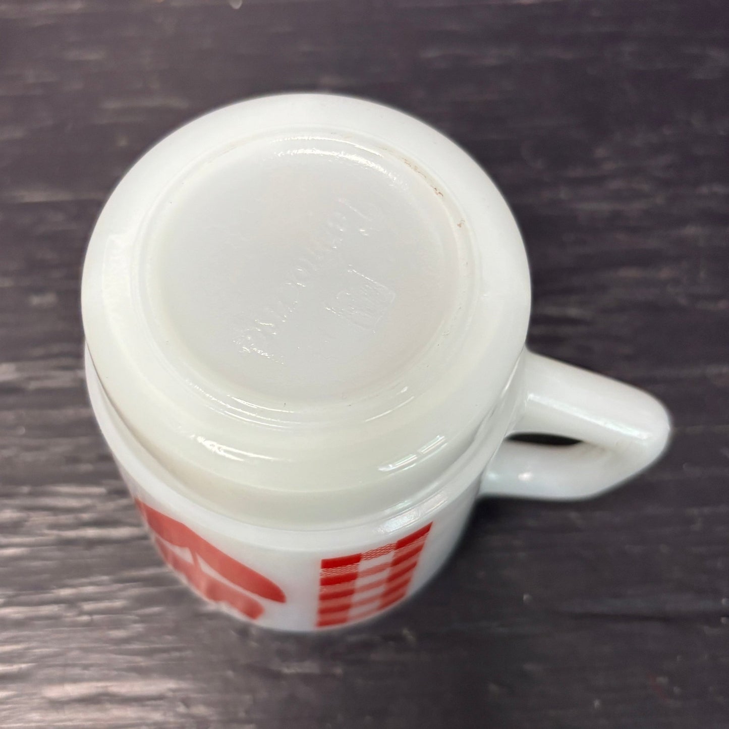Termocrisa Red Tulip Milk Glass Mug