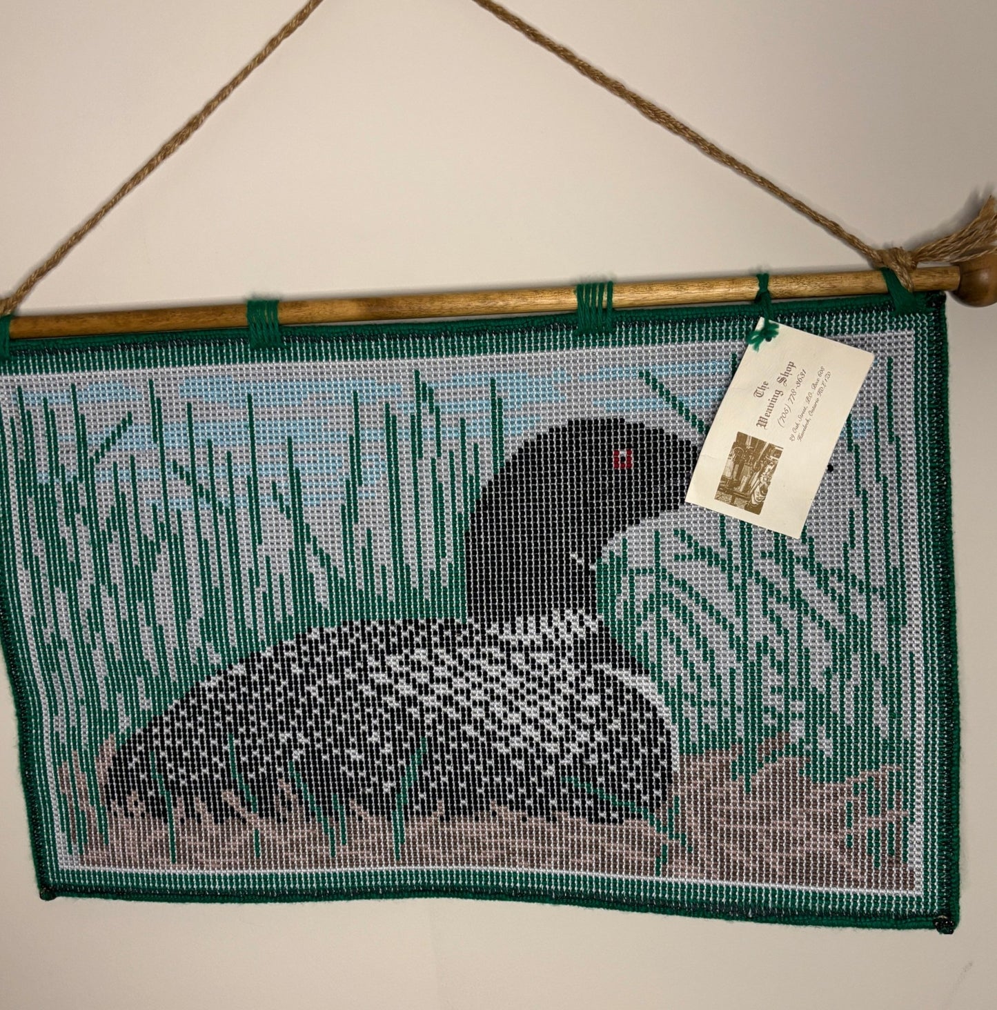 The Weaving Shop Loon Latch Hook Tapestry