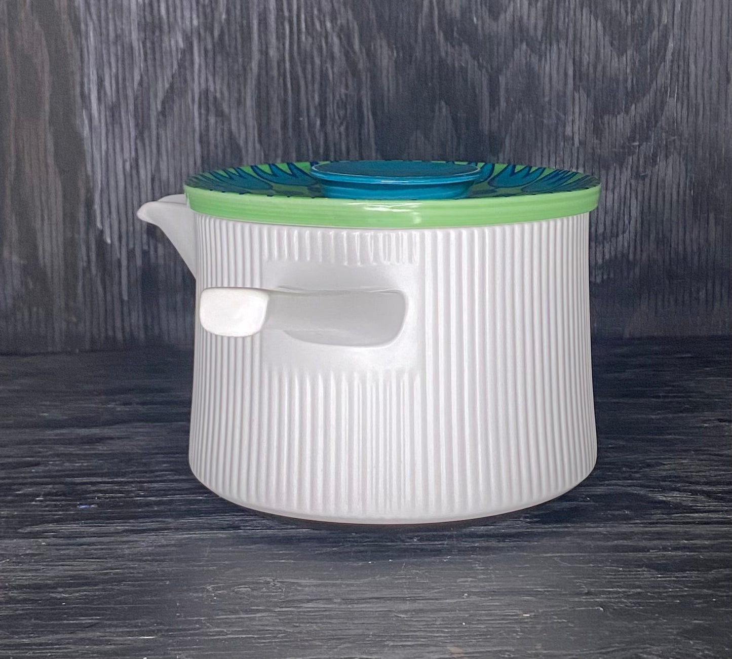 Thomas Rosenthal Flammfest Green and Blue Flower Saucepan