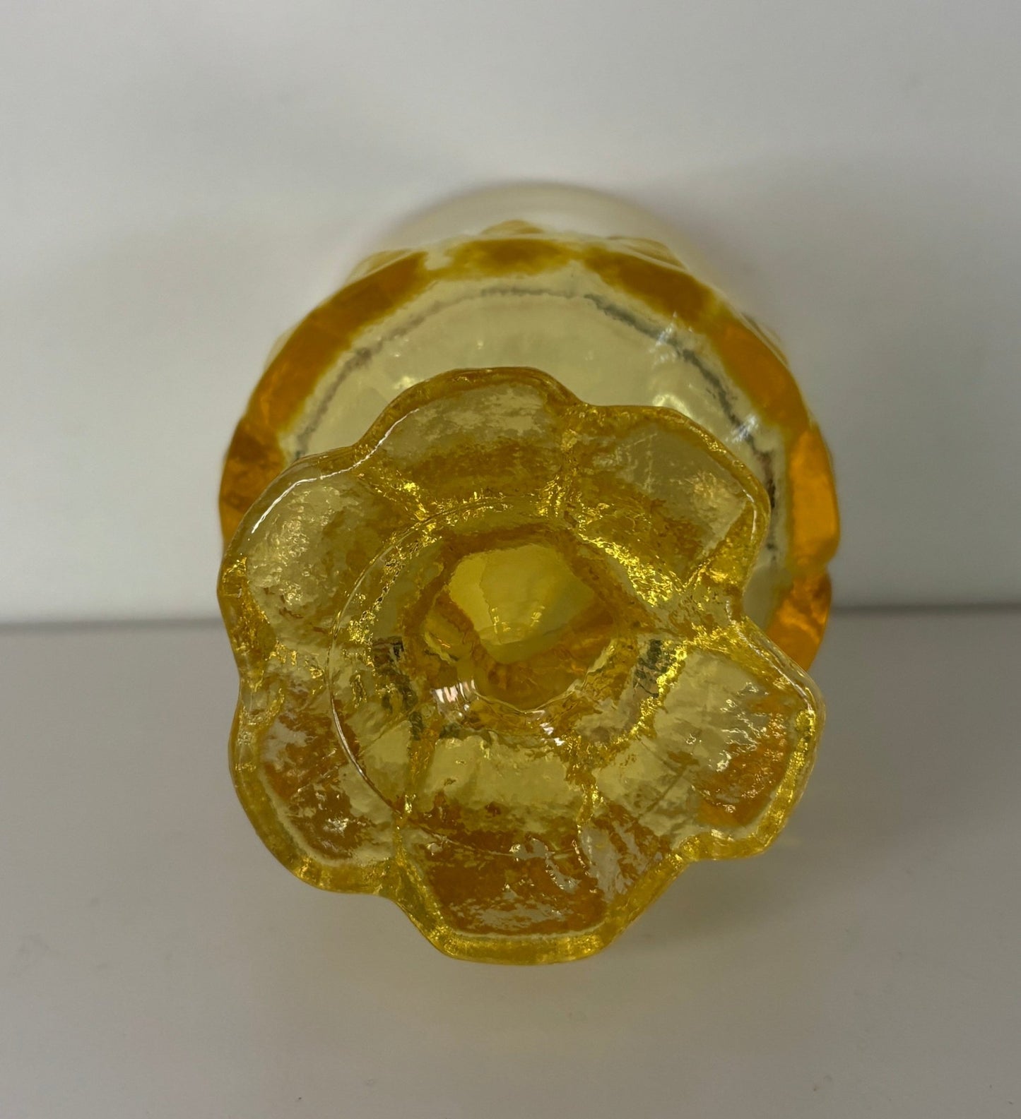 Tiffin Franciscan Madeira Cornsilk Yellow Amber Footed Glass