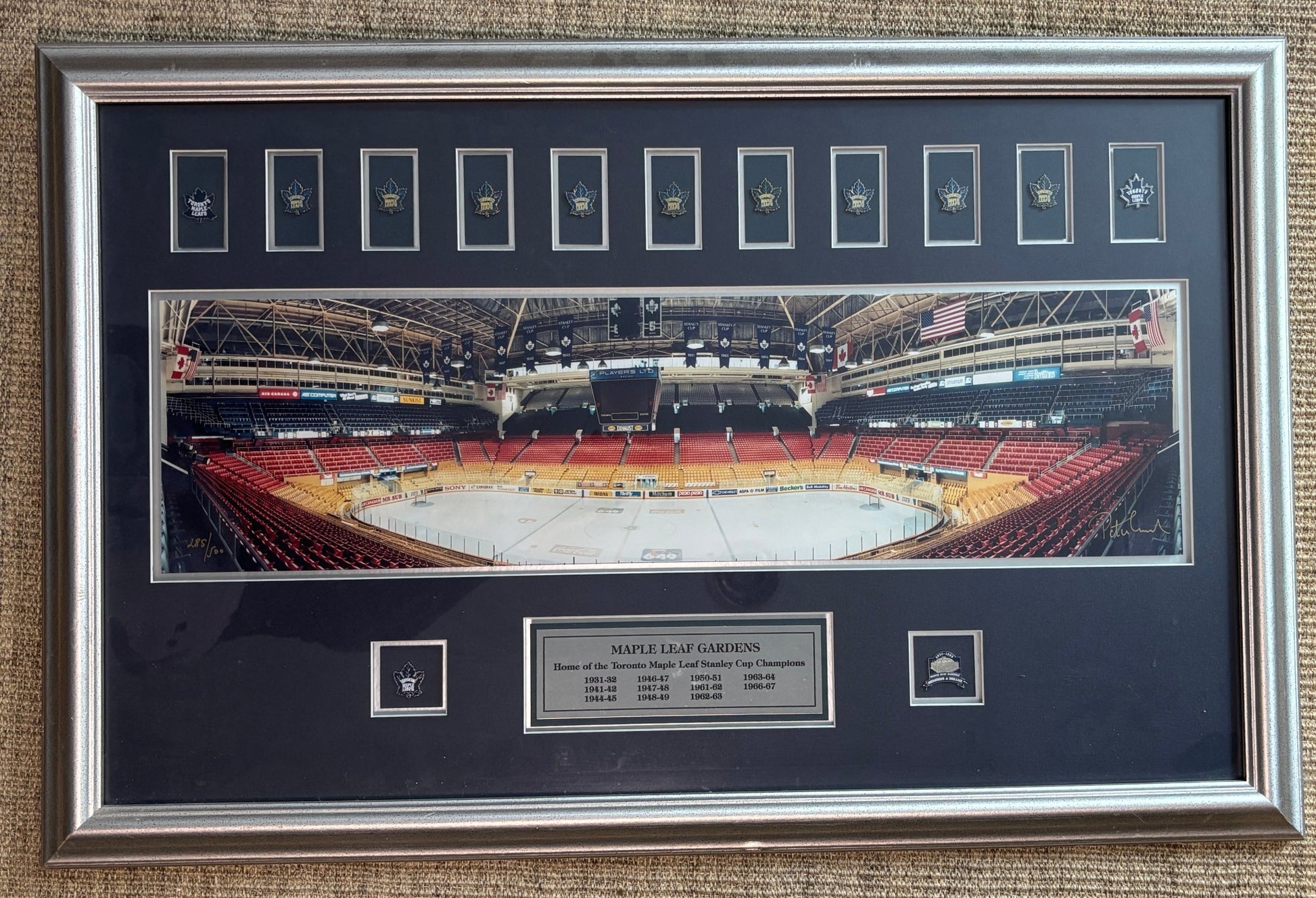 Toronto Maple Leafs Maple Leaf Gardens Stanley Cup Limited Edition Framed Photograph