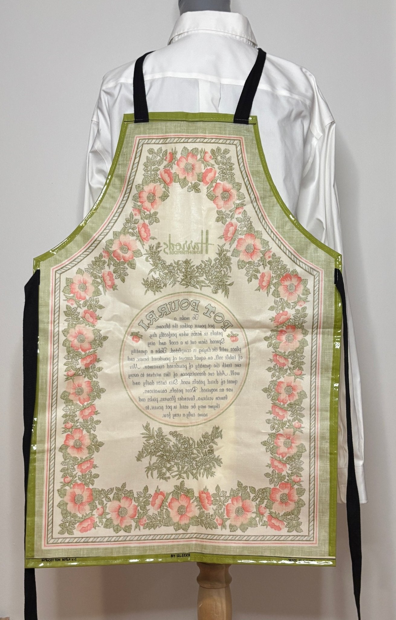 Harrods Vinyl BBQ Apron