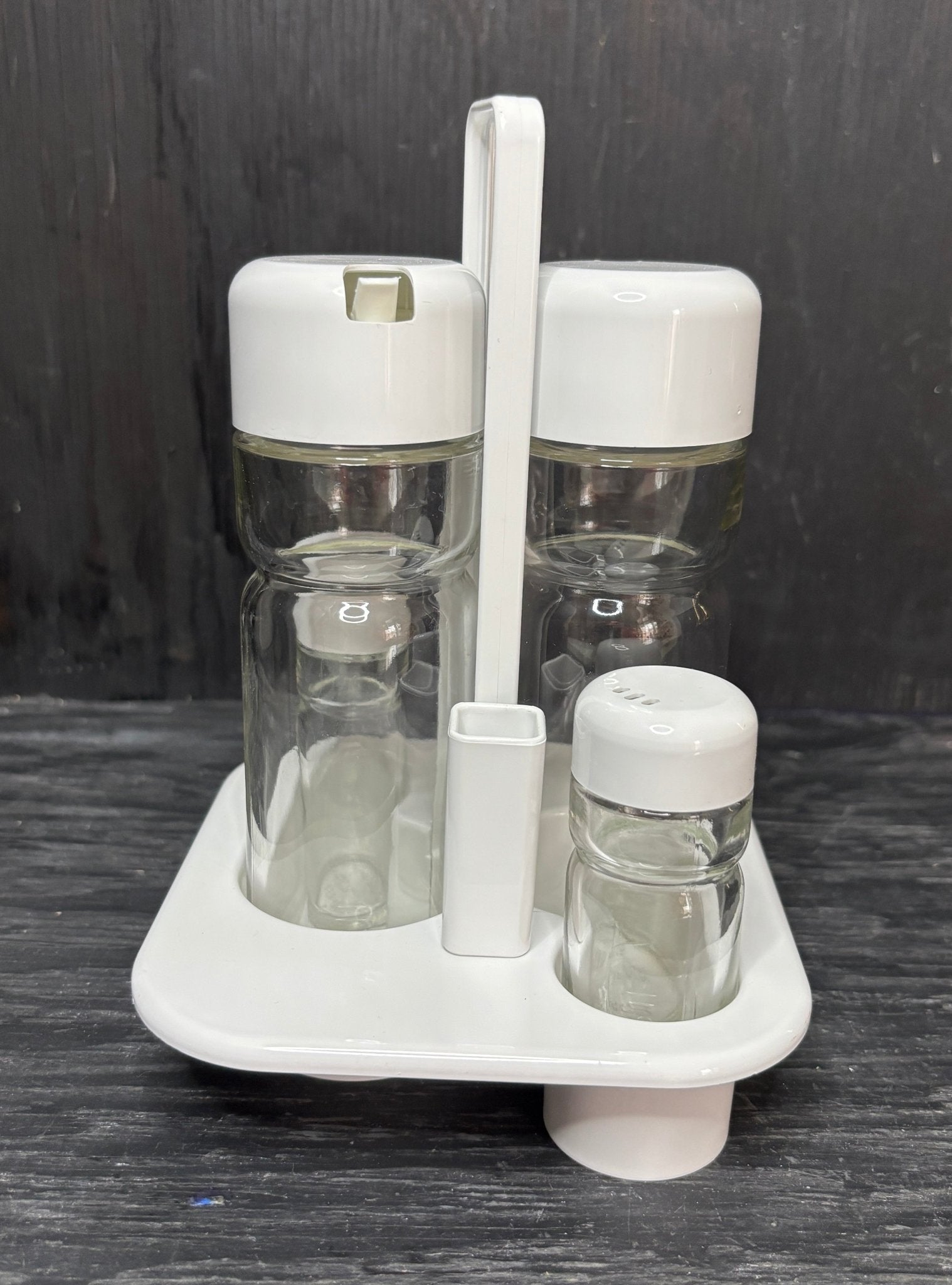 Valera Salt and Pepper Shakers and Cruets with Caddy