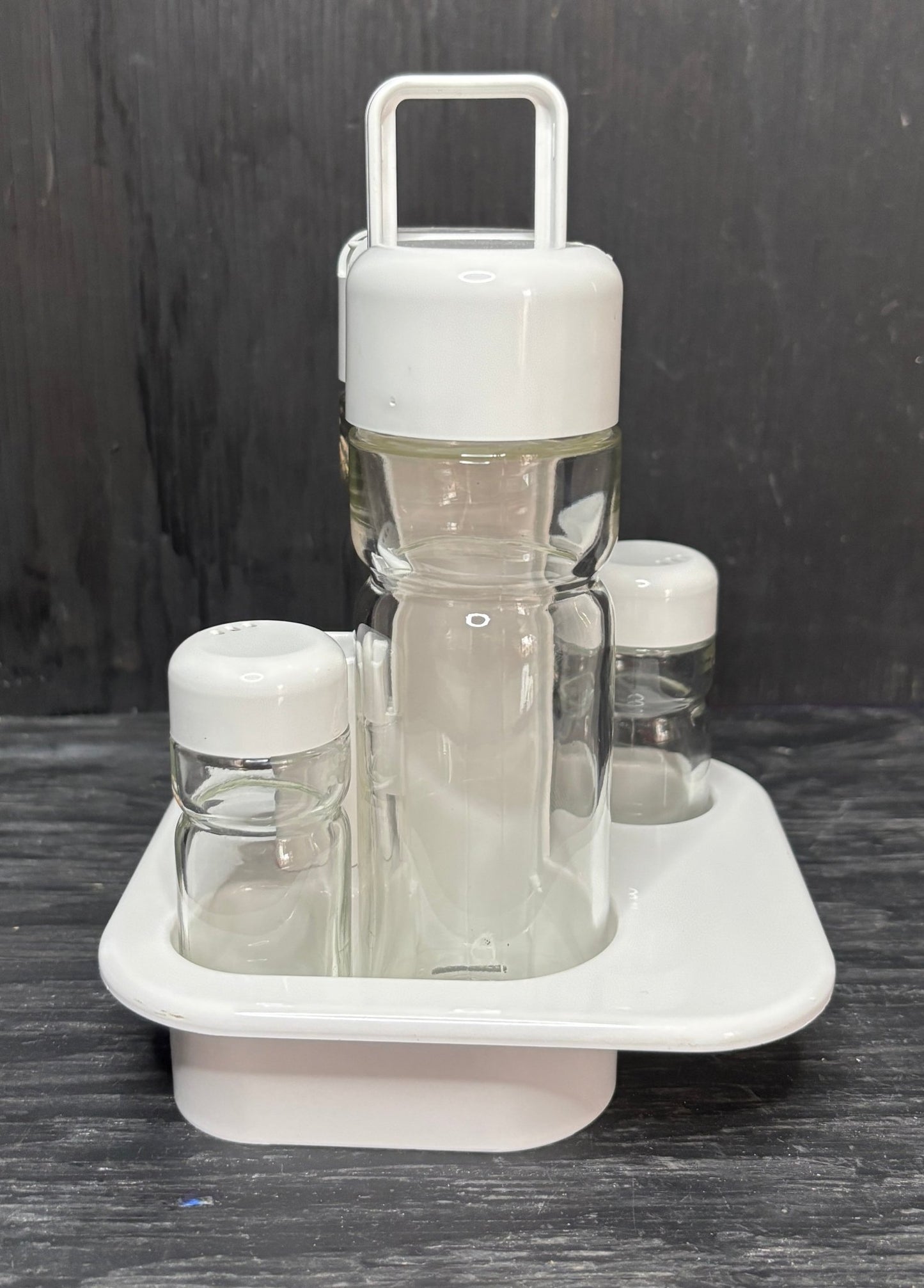 Valera Salt and Pepper Shakers and Cruets with Caddy