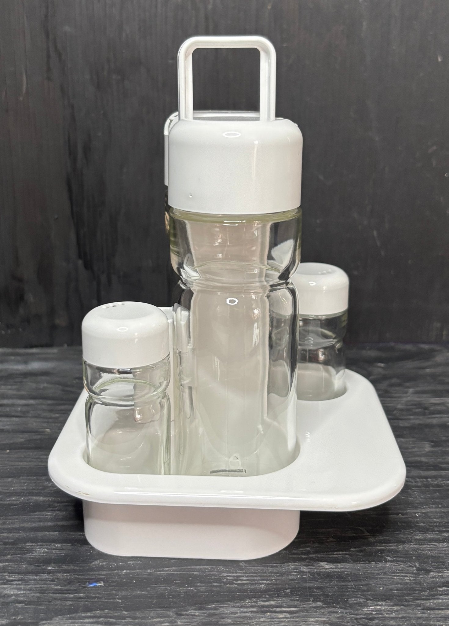 Valera Salt and Pepper Shakers and Cruets with Caddy
