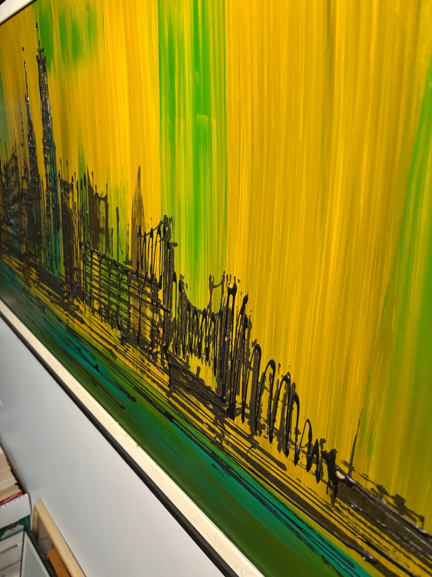 Van Gaard Cityscape Original Oil Painting