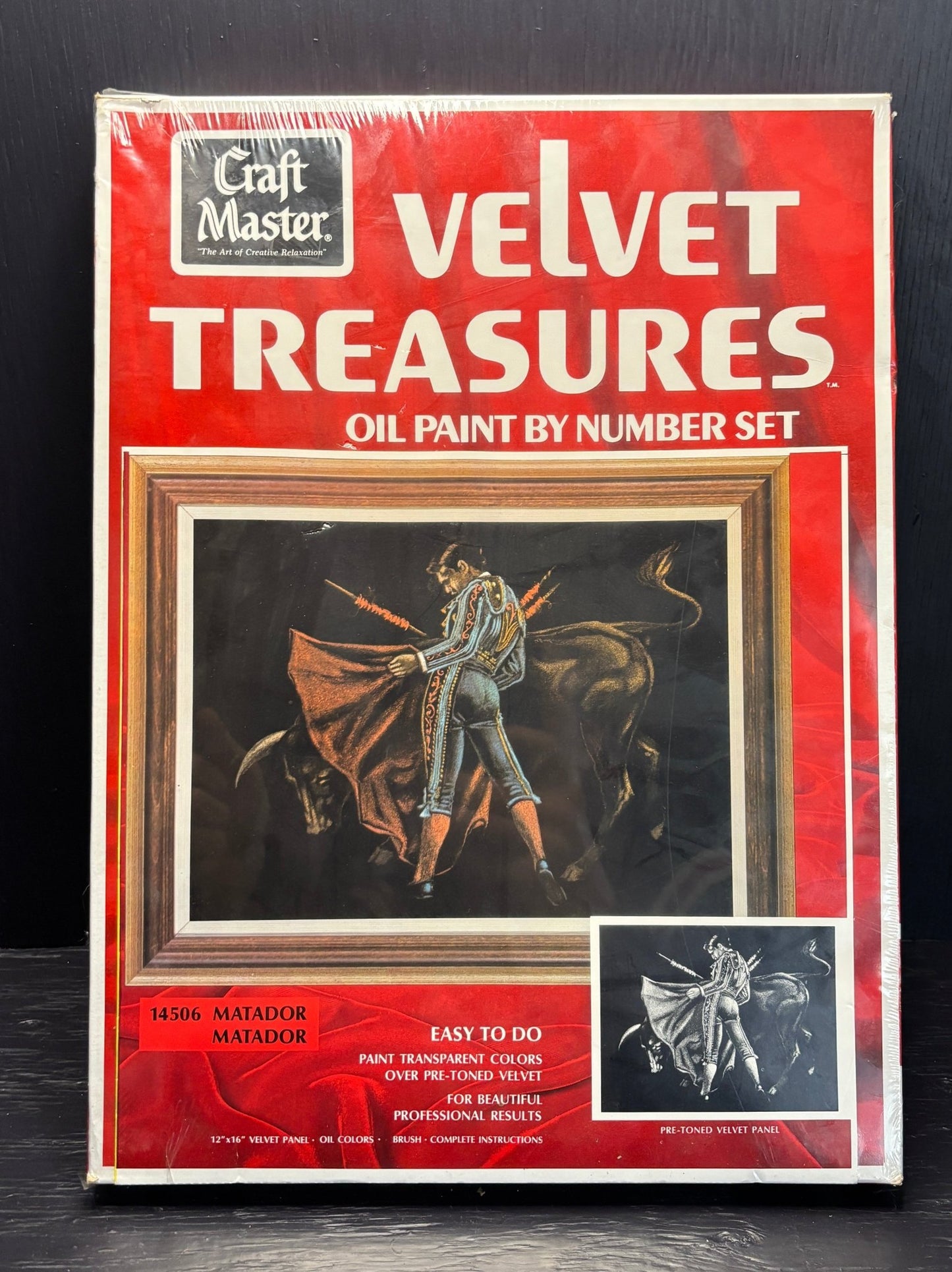 Velvet Treasures Matador Oil Paint by Numbers Set