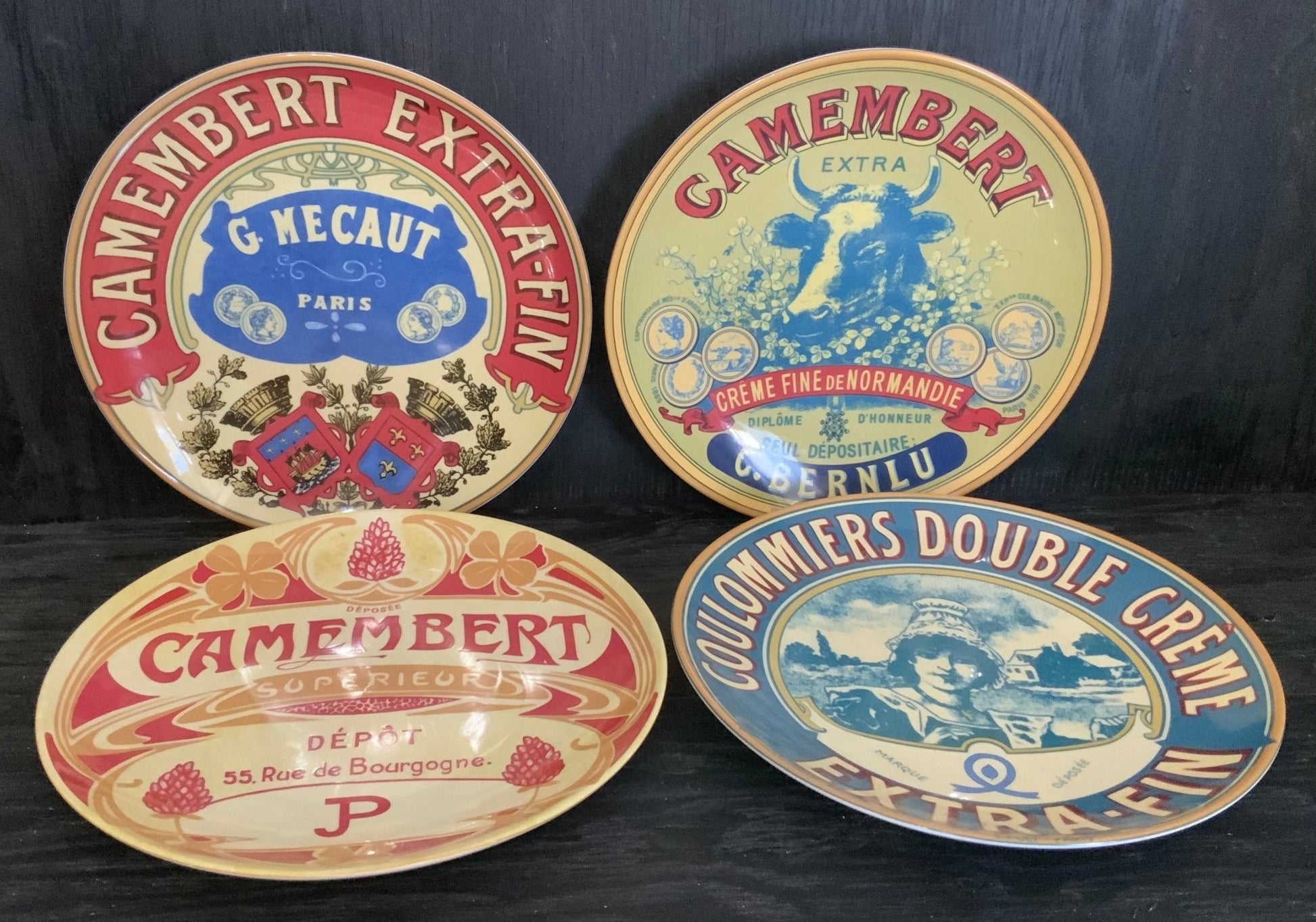 Vintage BIA Camembert Cheese Serving Plates