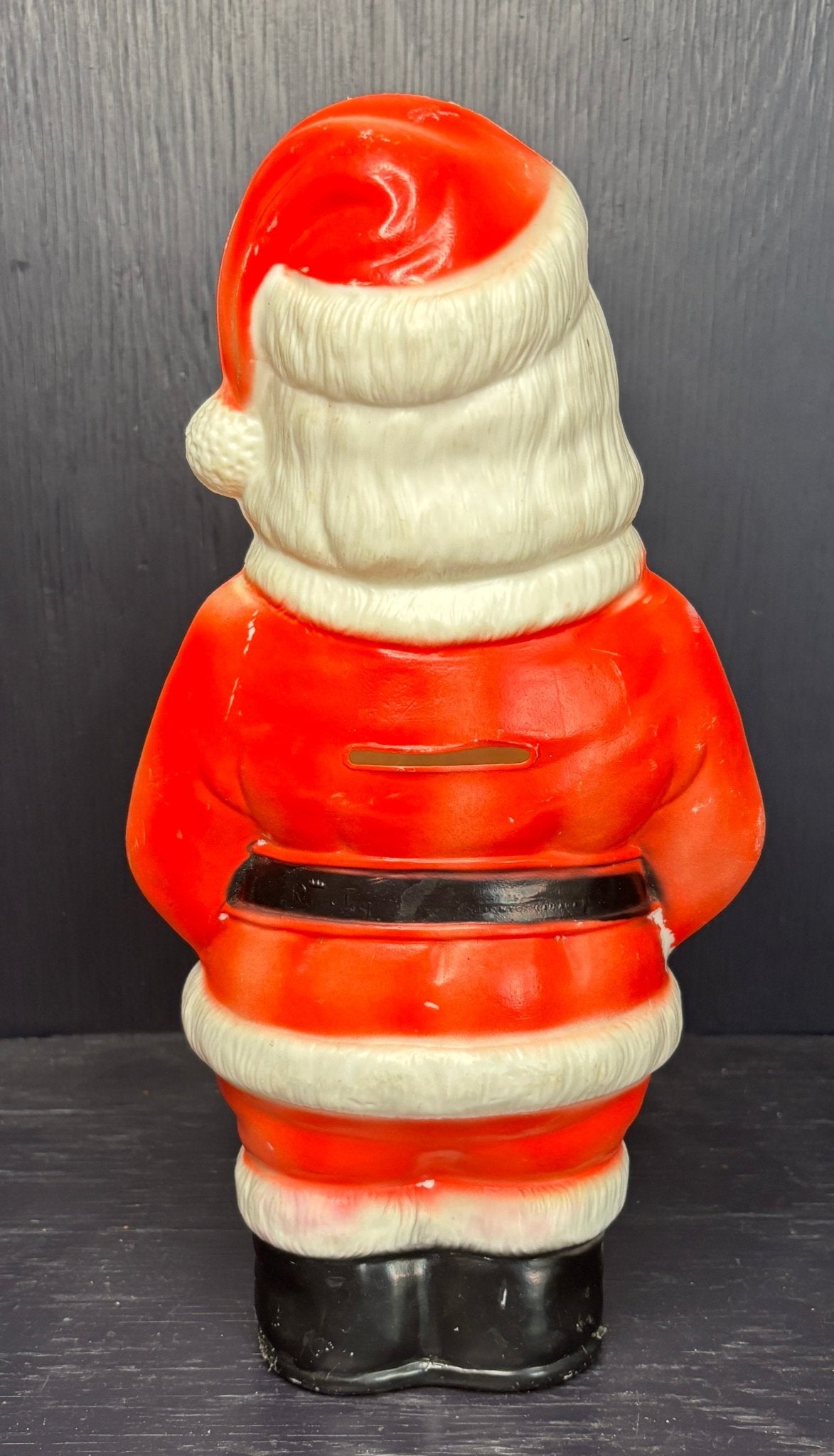 Vintage Blow Mold Santa Claus Piggy Bank