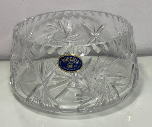 Vintage Bohemia Crystal Bowl
