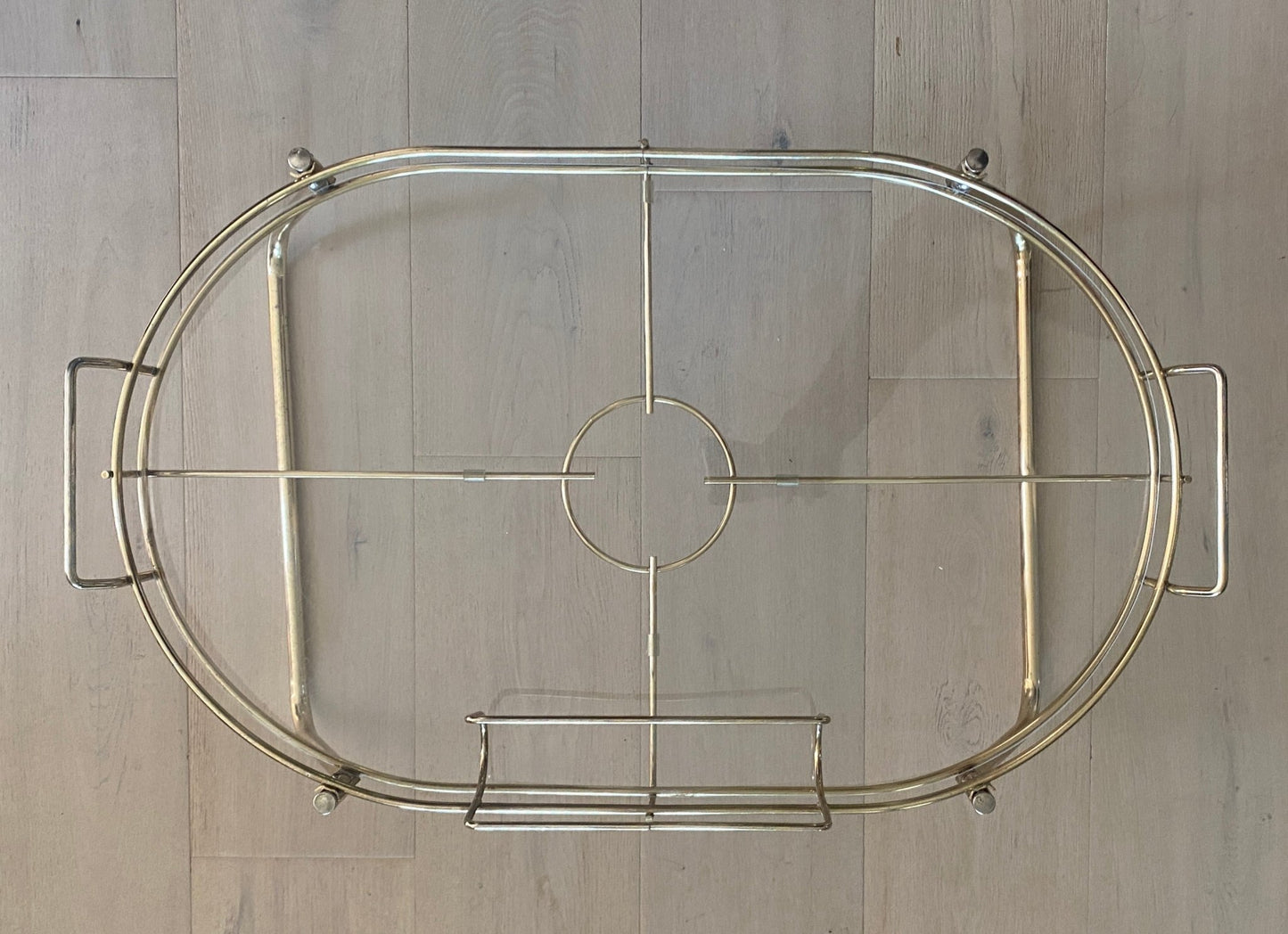 Vintage Brass Breakfast In Bed Serving Tray