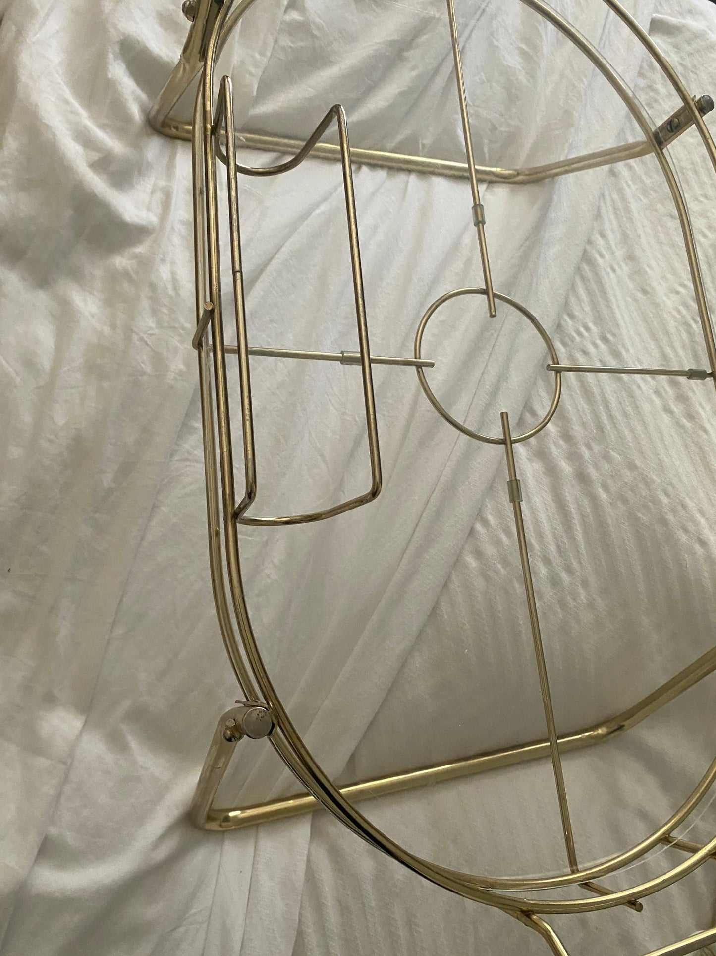 Vintage Brass Breakfast In Bed Serving Tray