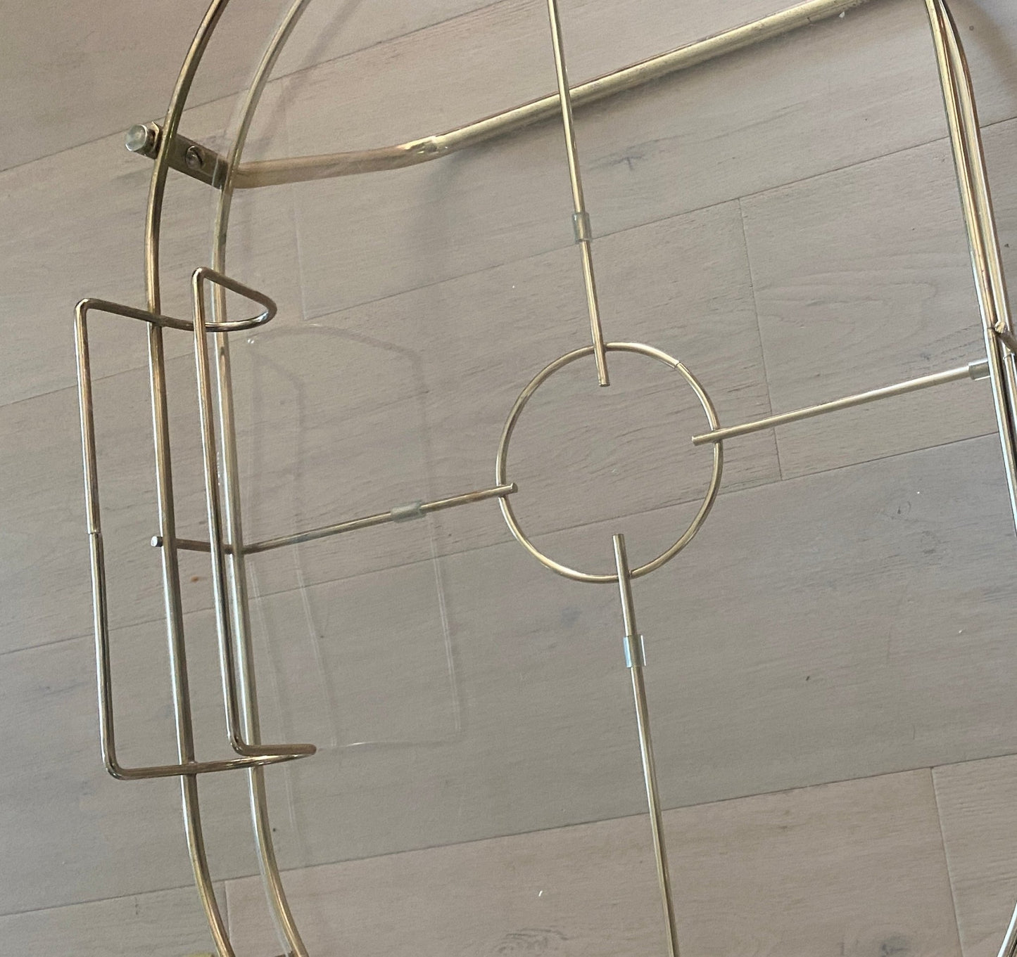 Vintage Brass Breakfast In Bed Serving Tray