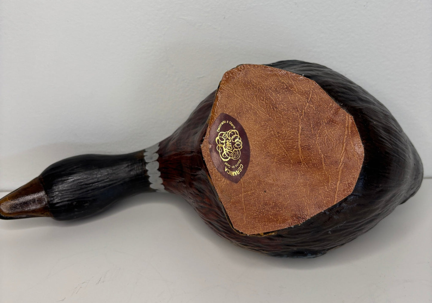 Vintage Ceramic Hand Painted Duck