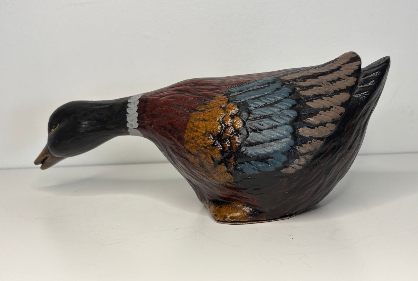 Vintage Ceramic Hand Painted Duck