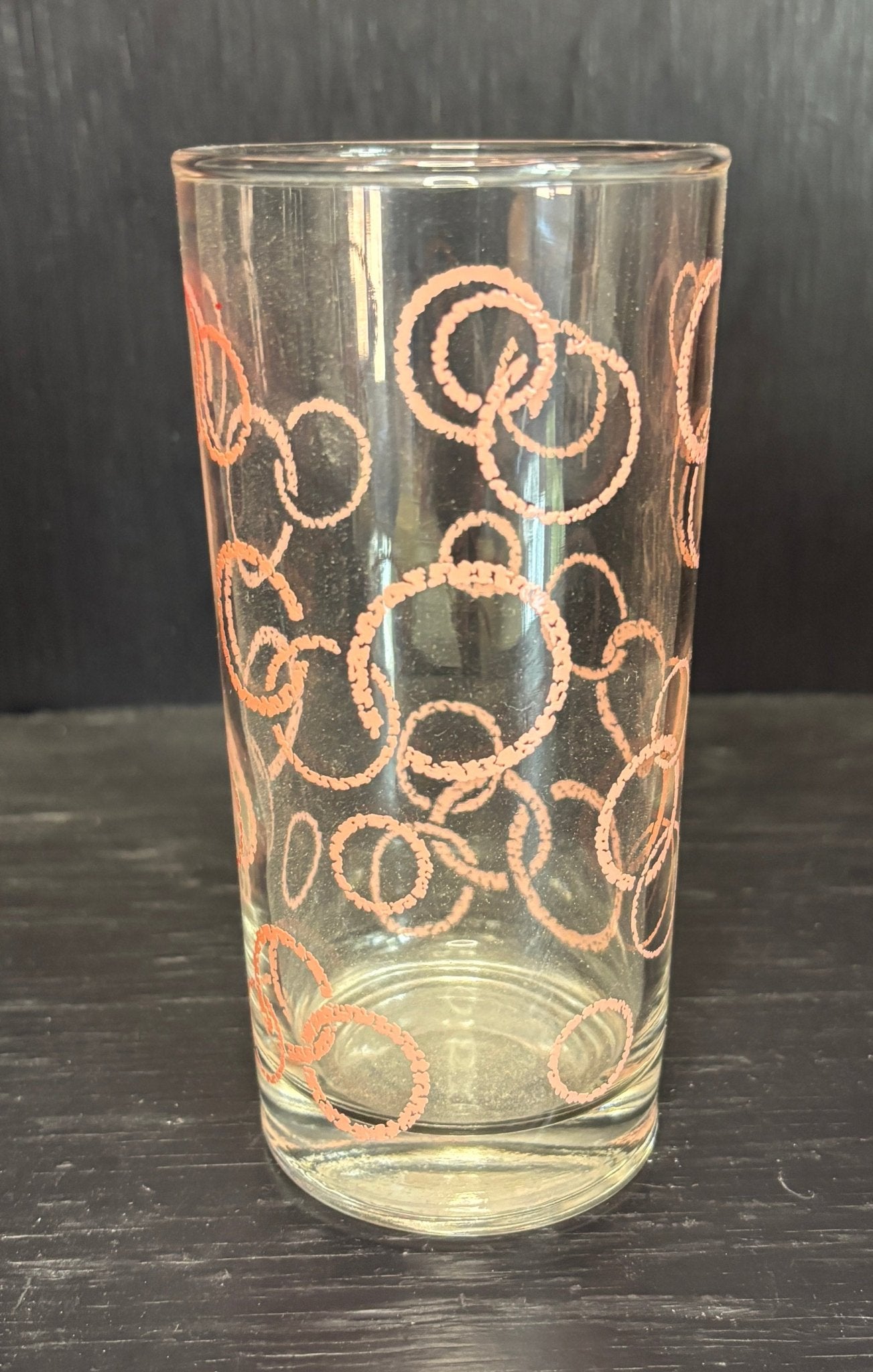 Vintage Circle Pattern Retro Drink Glasses