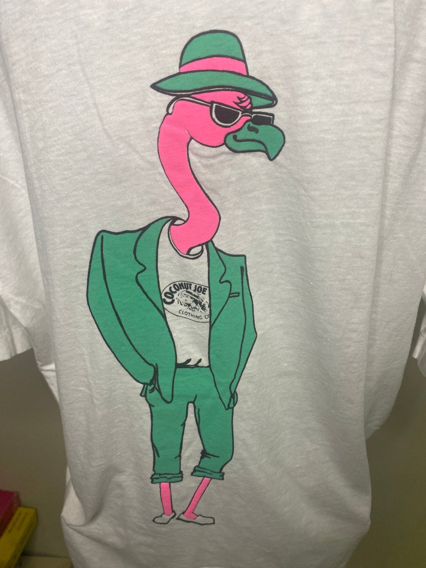 Vintage Coconut Joe Pink Flamingo T Shirt
