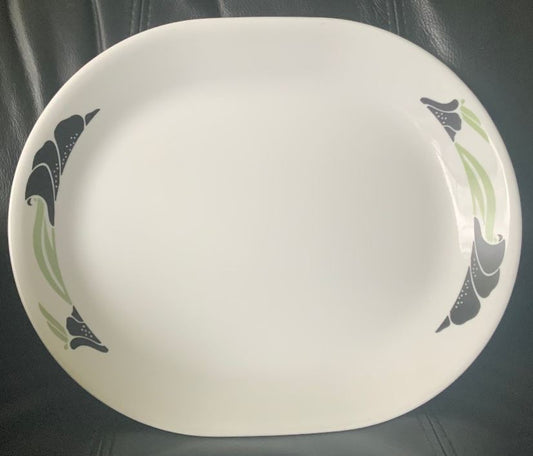 Vintage Corelle Black Orchid Serving Platter