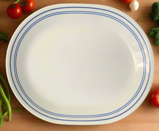 Vintage Corelle Classic Café Blue Serving Platter