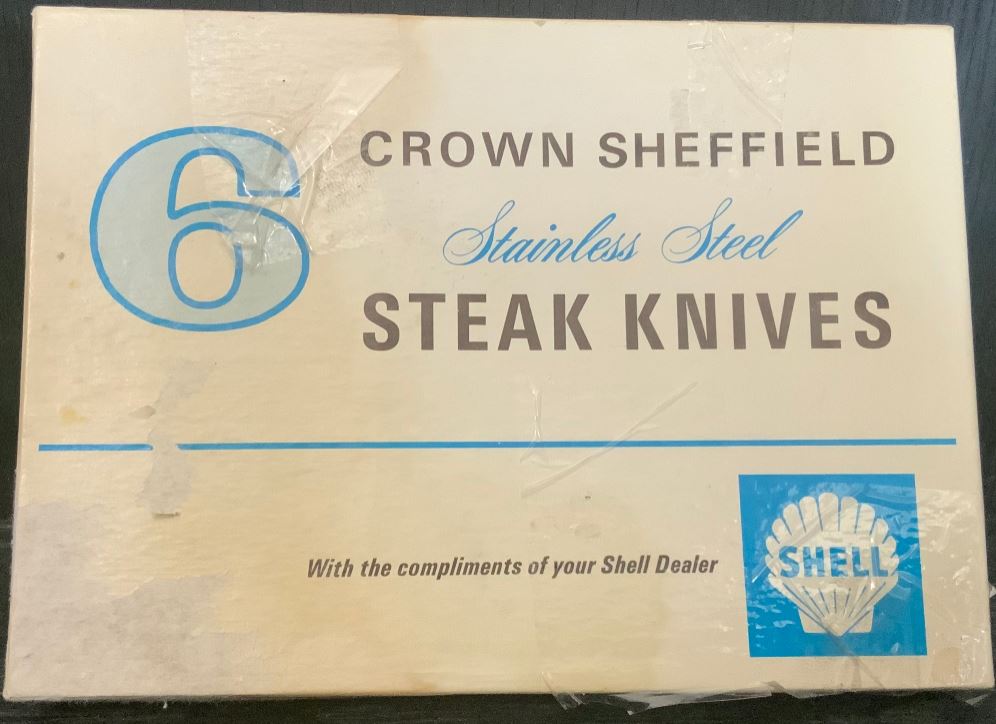 Vintage Crown Sheffield Steak Knives