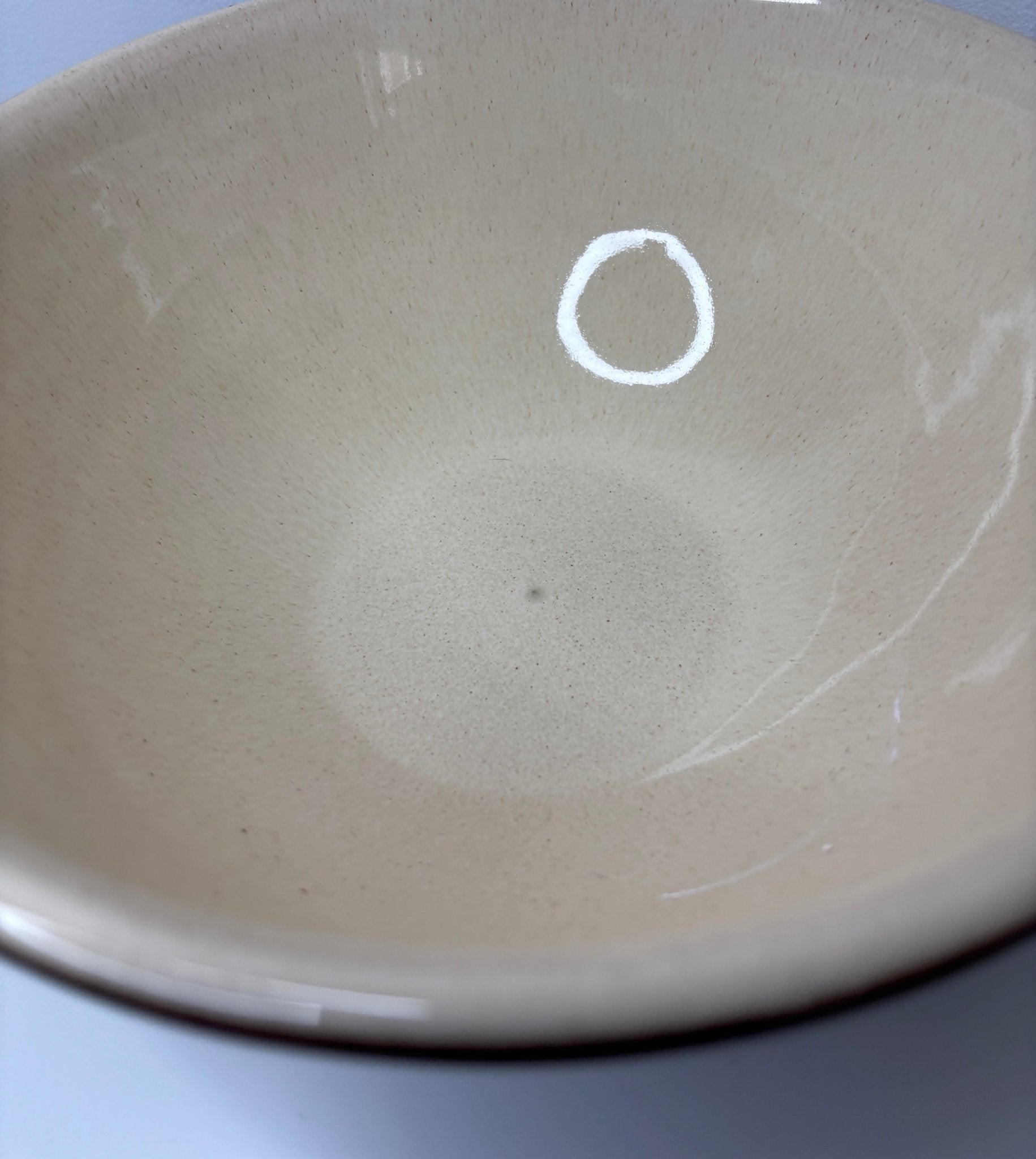 Vintage Denby Dark Brown Serving Bowl