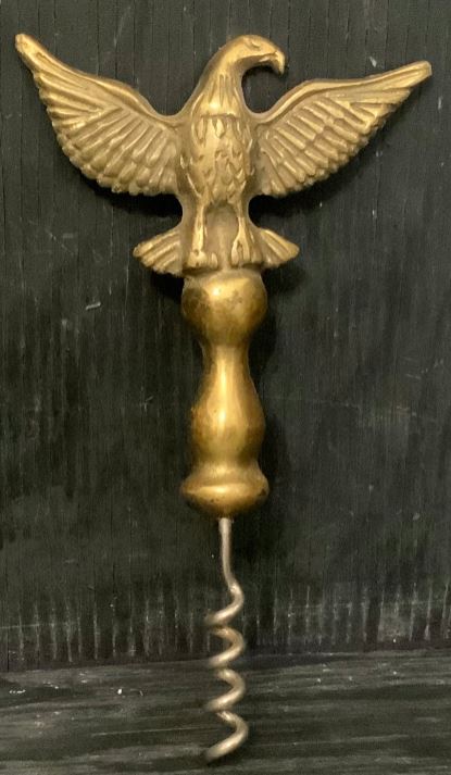 Vintage Eagle Brass Corkscrew