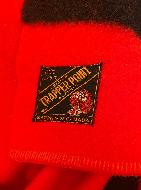 Vintage Eaton’s Trapper Point Wool Blanket