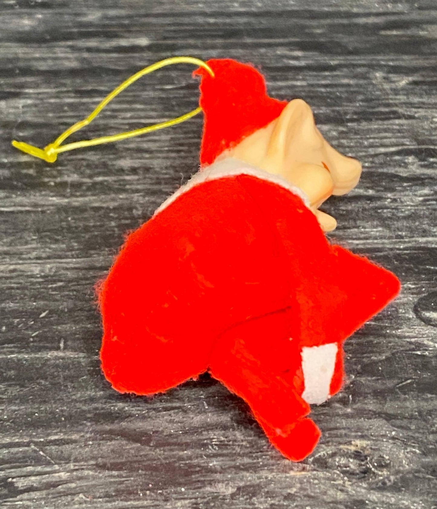 Vintage Elf on a Shelf Felt Christmas Ornament