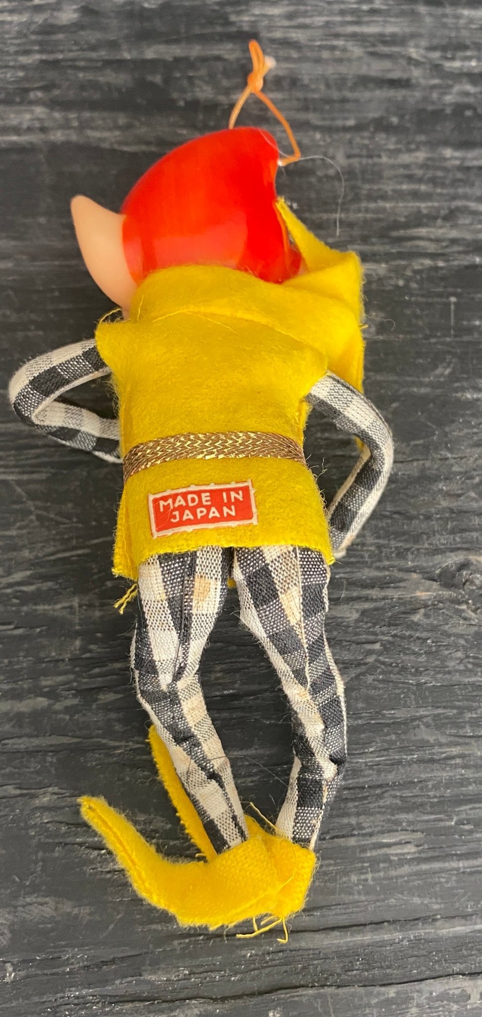 Vintage Elf on a Shelf Felt Pixie Christmas Ornament