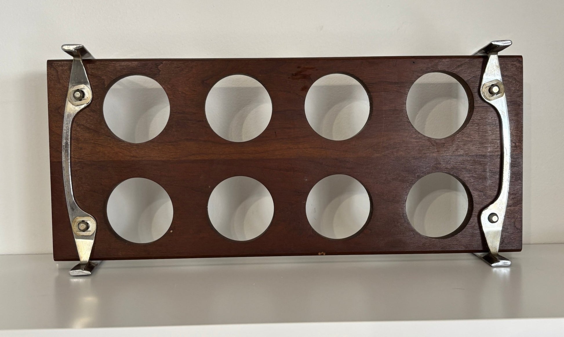 Vintage Eva Zeisel Teak Barware Glasses Set