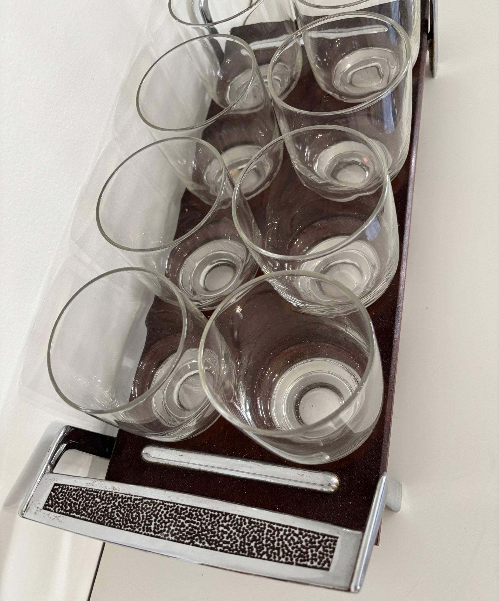 Vintage Eva Zeisel Teak Glasses Set