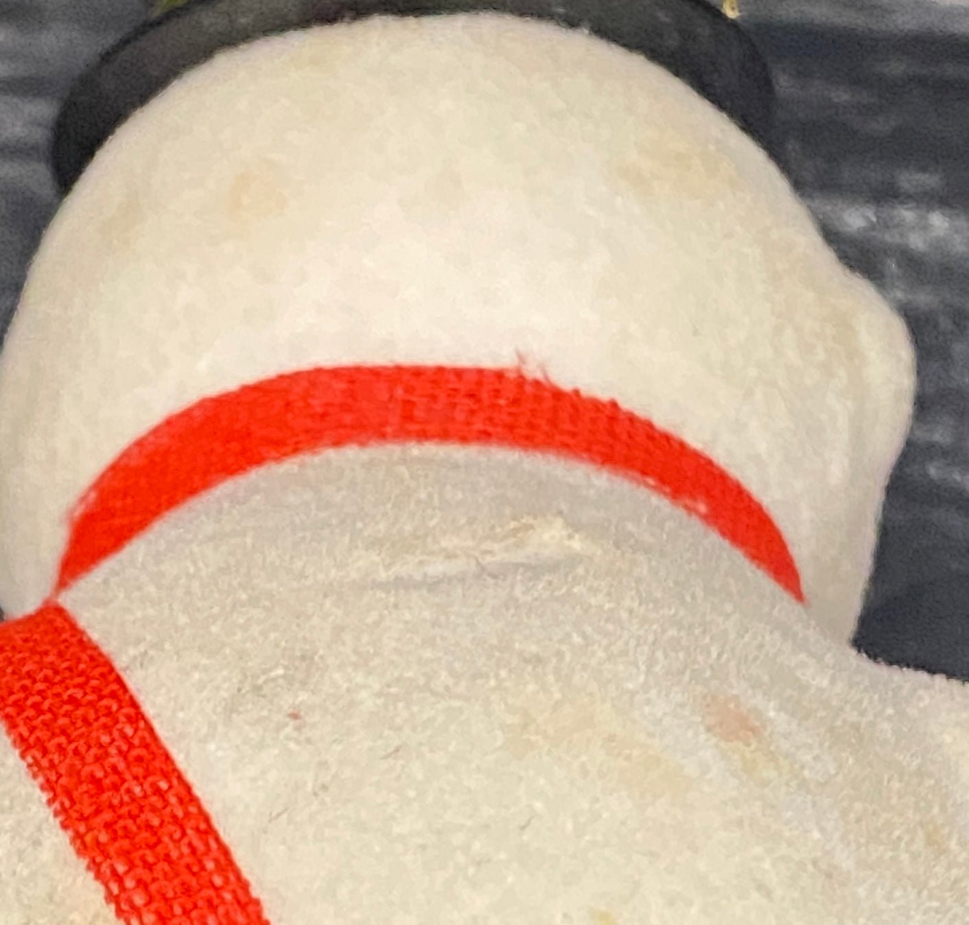 Vintage Flocked Felt Snowman Christmas Ornament