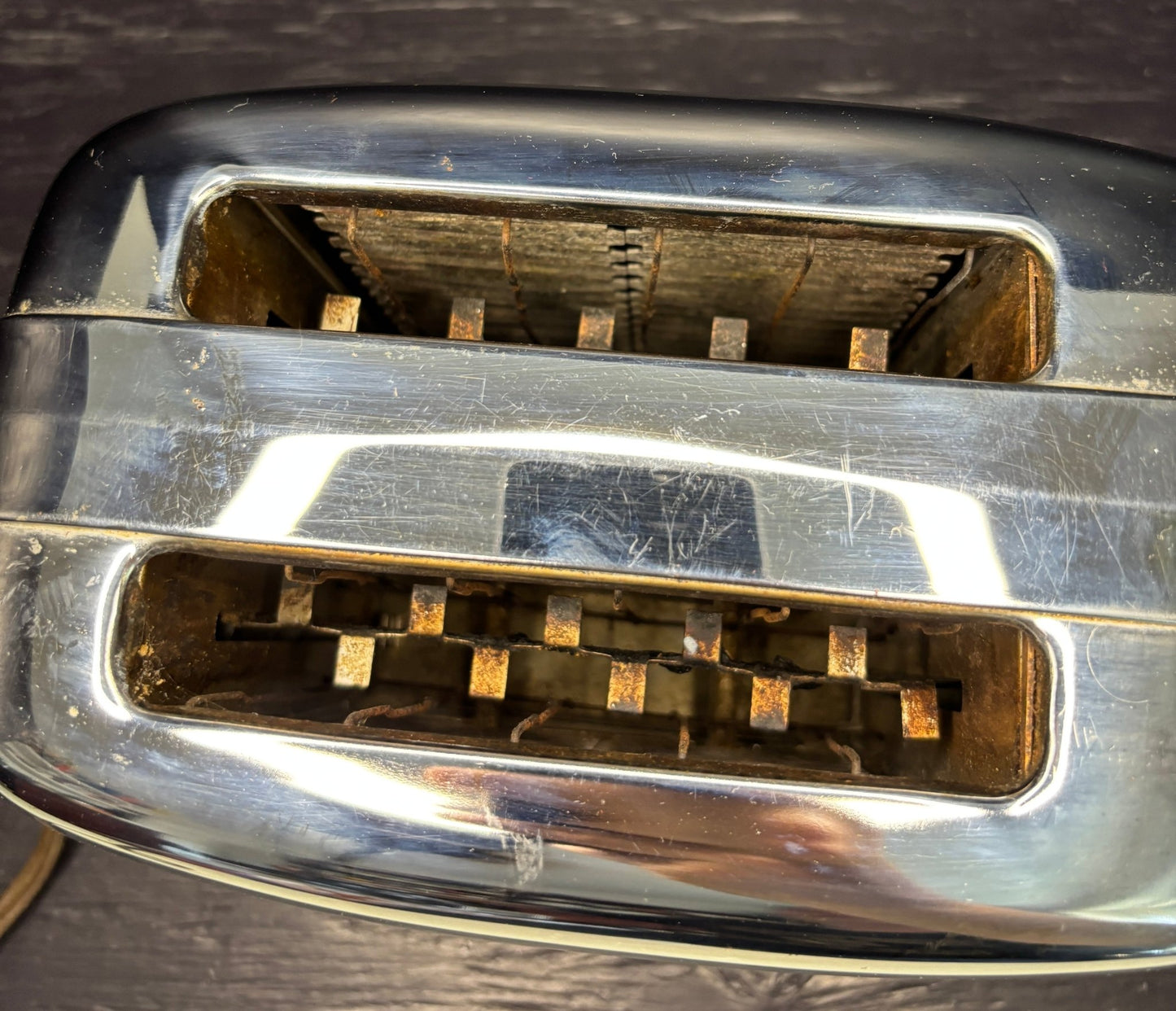 Vintage General Electric Canada Silver Metal Toaster
