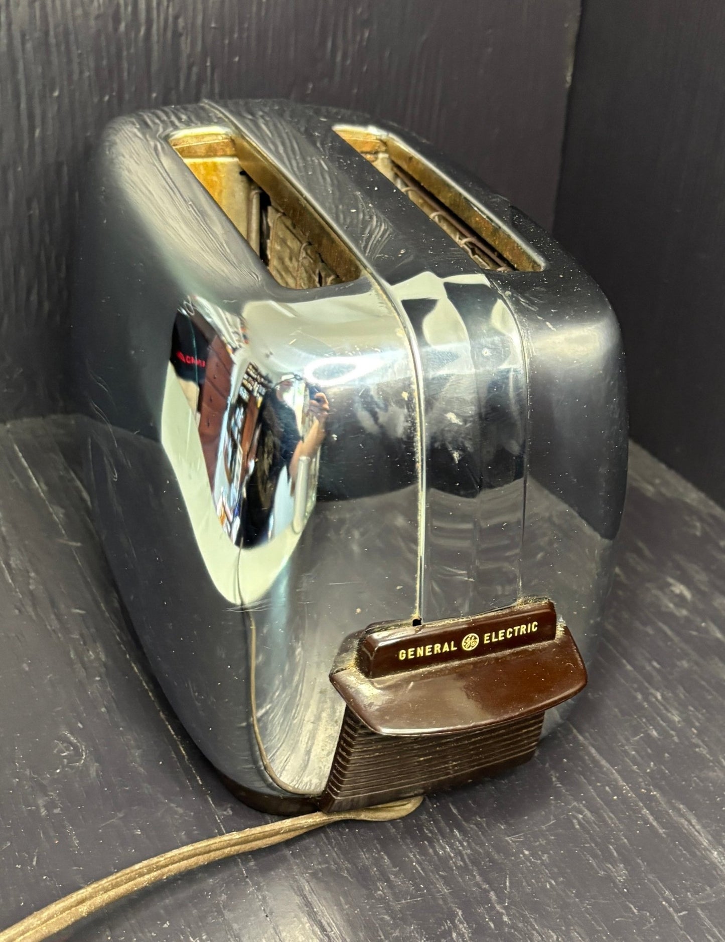 Vintage Silver Metal Toaster